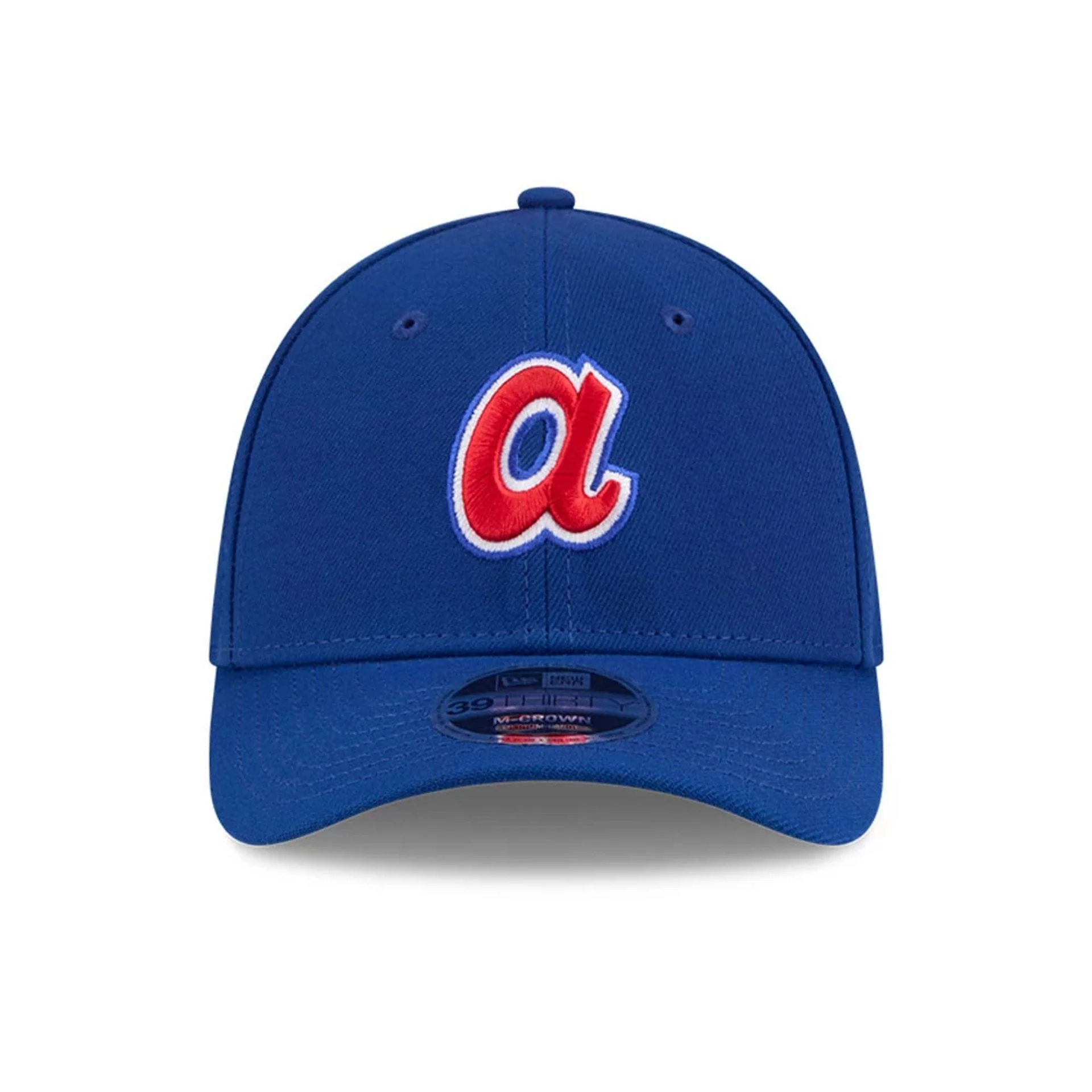 Atlanta Braves MLB Blue 39THIRTY M-Crown Stretch Fit Cap - Image 3