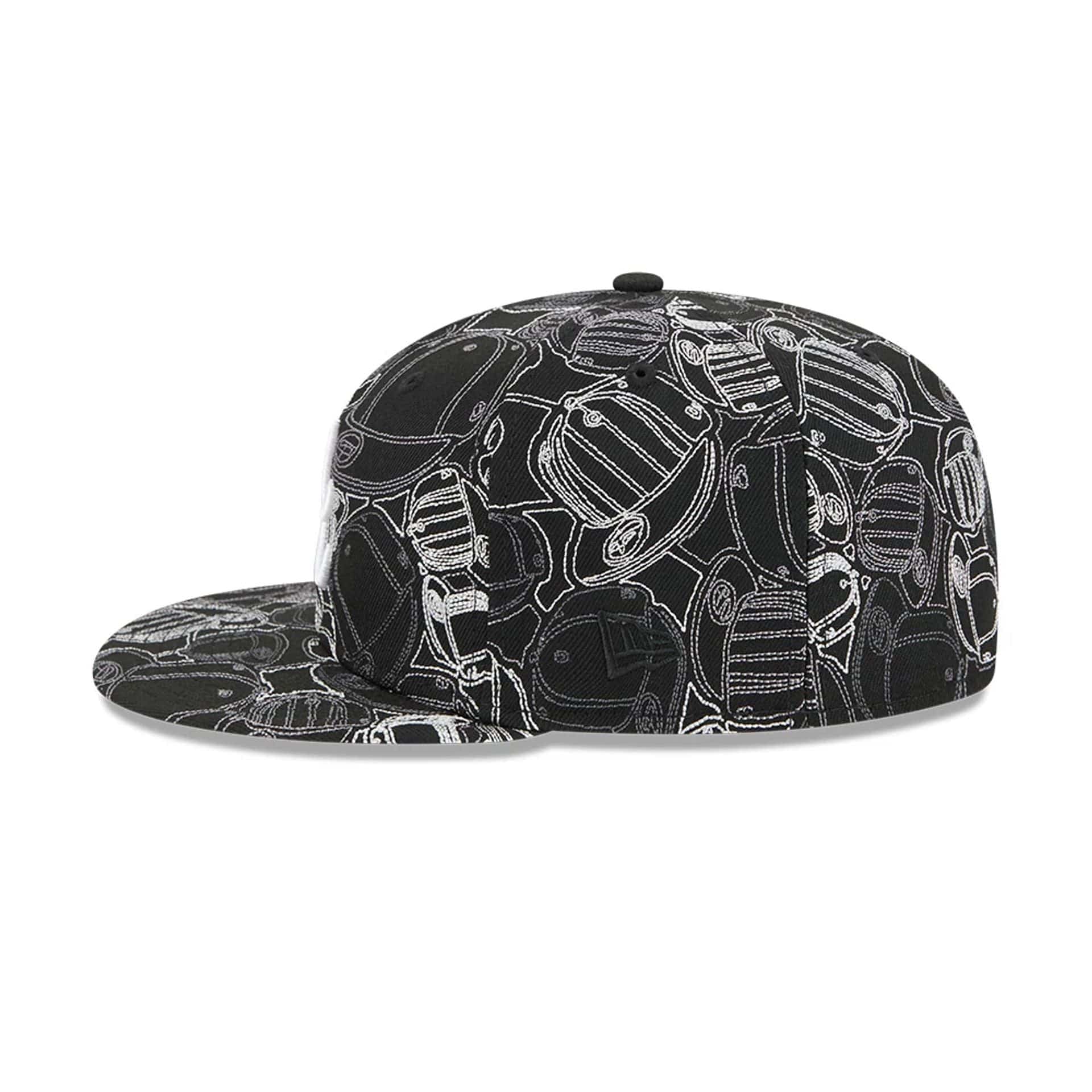 Atlanta Braves MLB Cap Scramble Black 59FIFTY Fitted Cap - Image 6