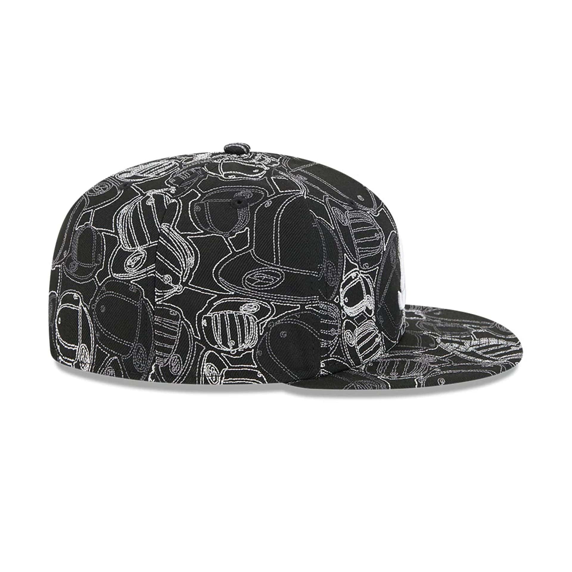 Atlanta Braves MLB Cap Scramble Black 59FIFTY Fitted Cap - Image 7