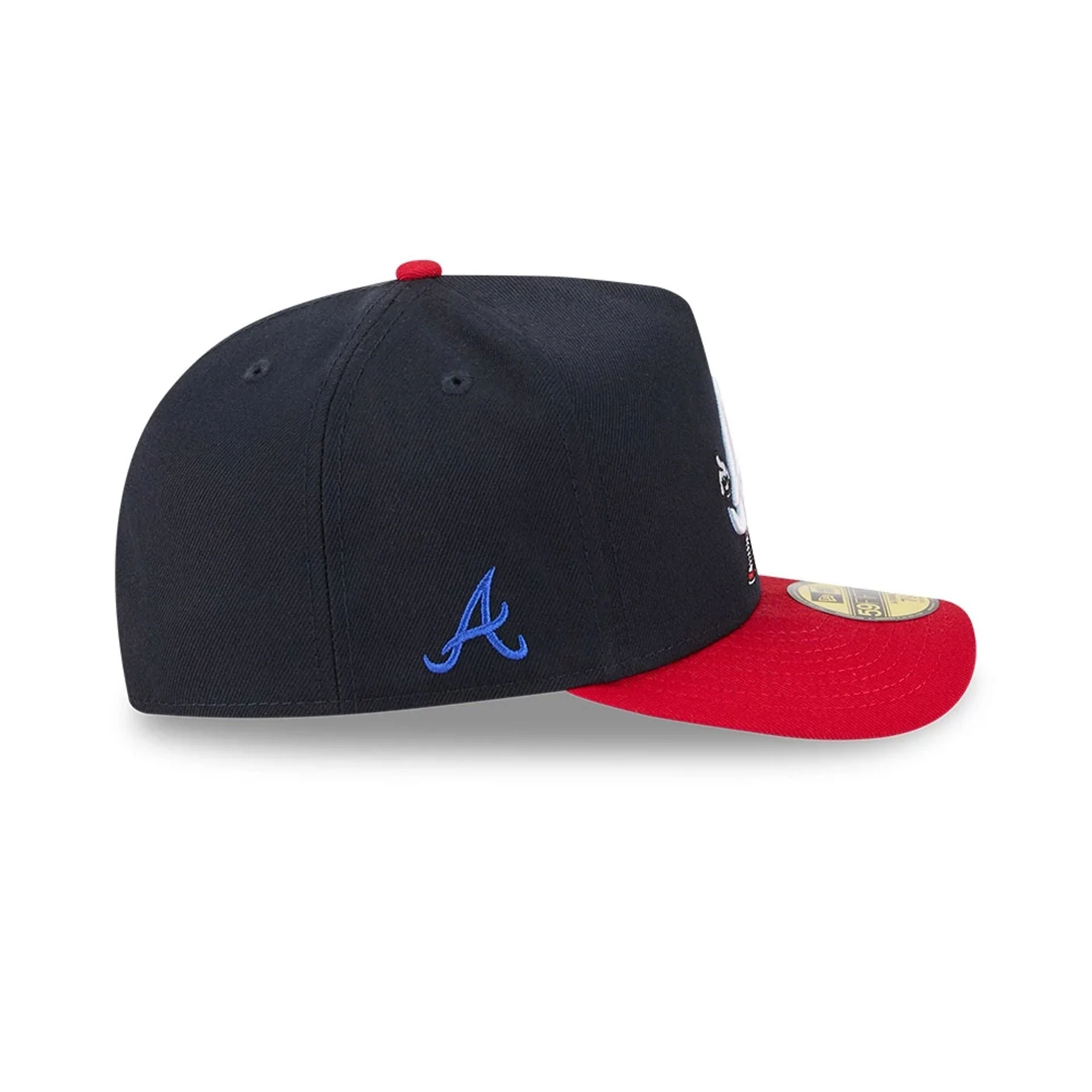 Atlanta Braves MLB Cartoon Navy 59FIFTY A-Frame Fitted Cap - Image 5