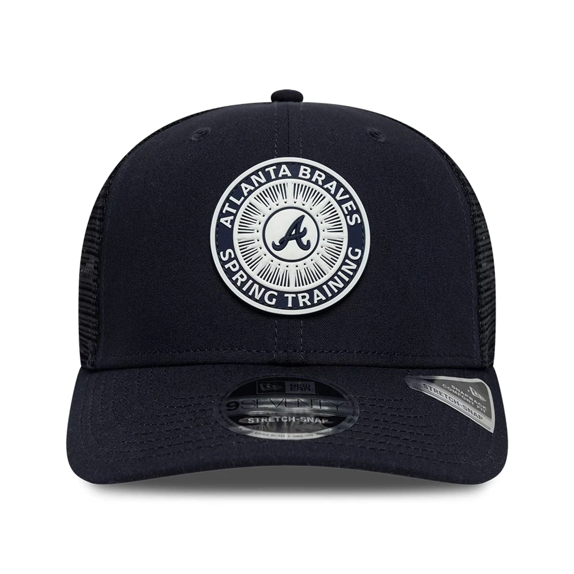 Atlanta Braves MLB Circles Navy 9SEVENTY Stretch Snap Adjustable Cap - Image 3
