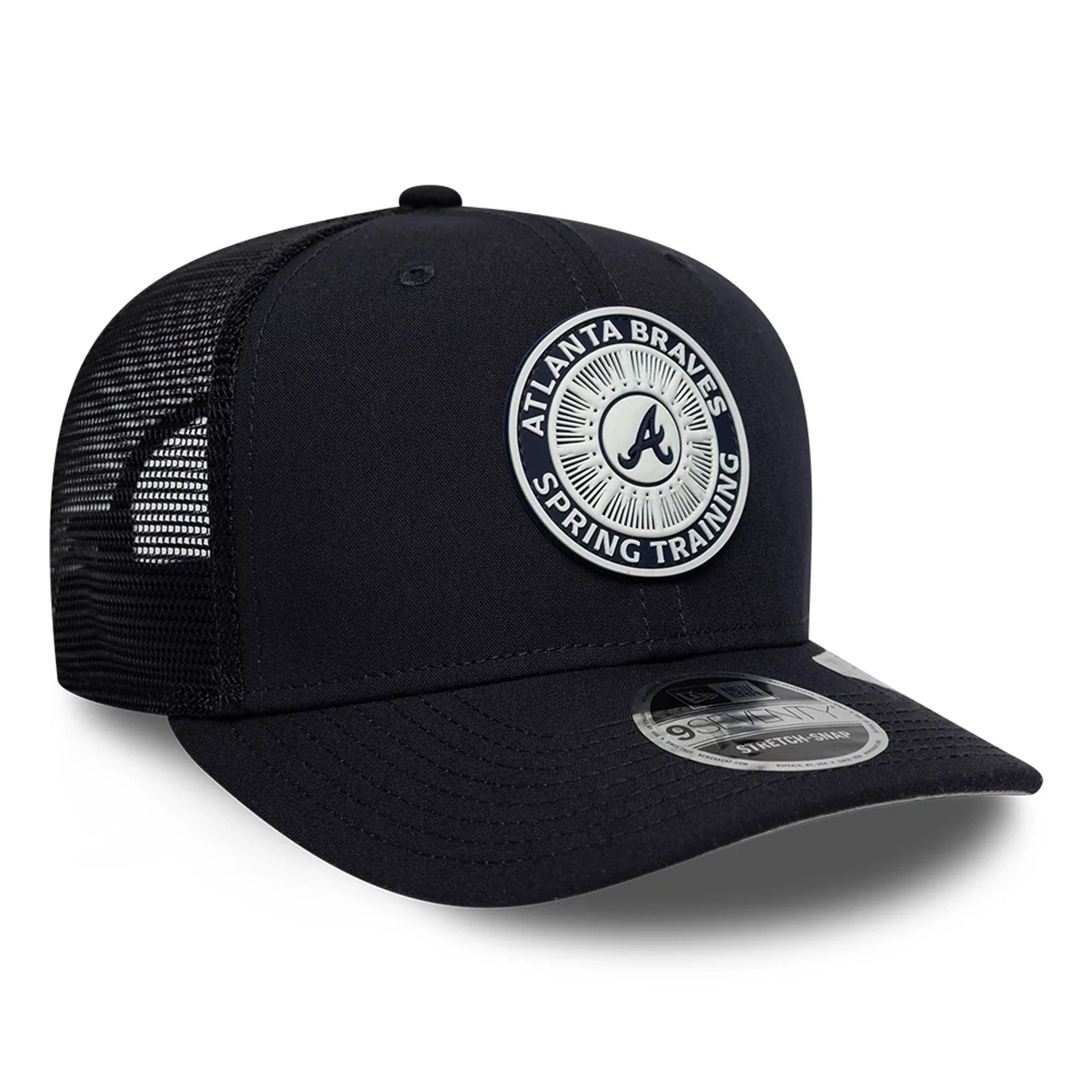 Atlanta Braves MLB Circles Navy 9SEVENTY Stretch Snap Adjustable Cap - Image 4