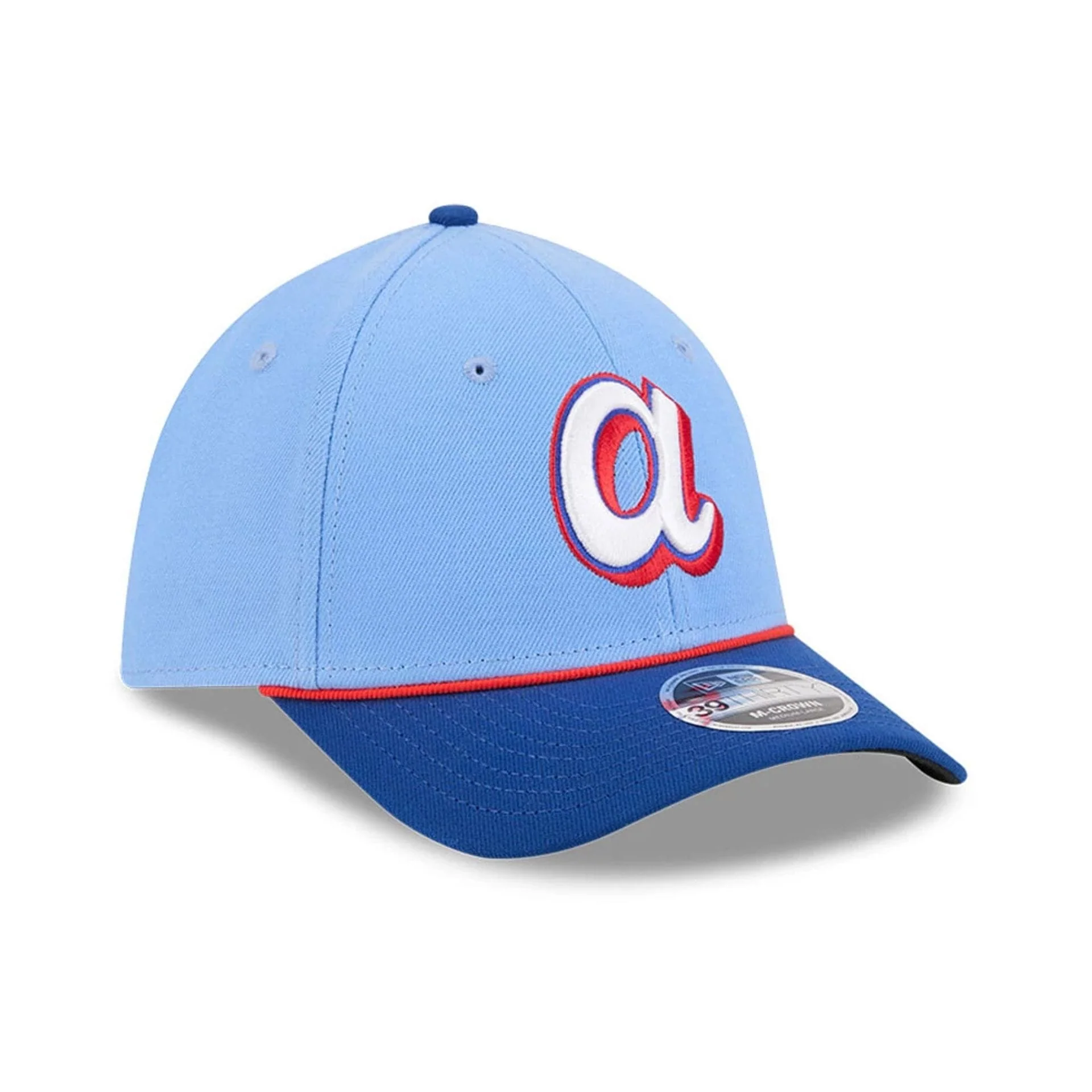 Atlanta Braves MLB City Connect Blue 39THIRTY M-Crown Stretch Fit Cap - Image 4