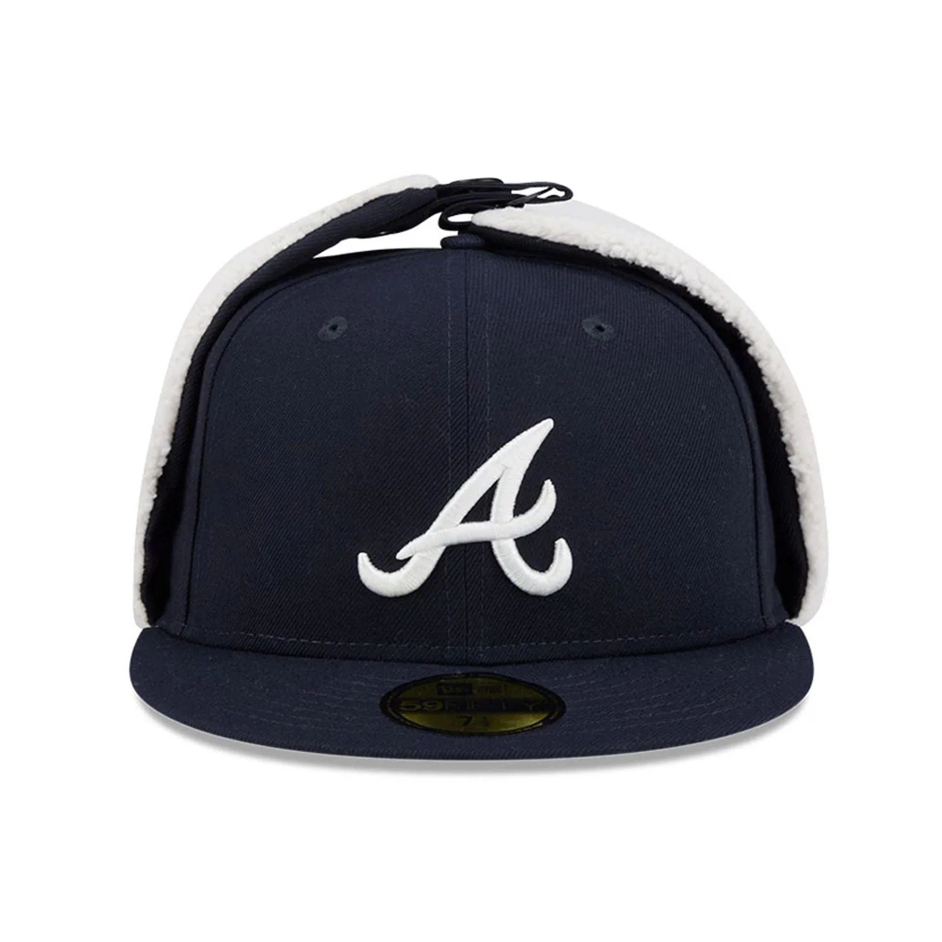 Atlanta Braves MLB Classic Navy Dogear 59FIFTY Fitted Cap - Image 3