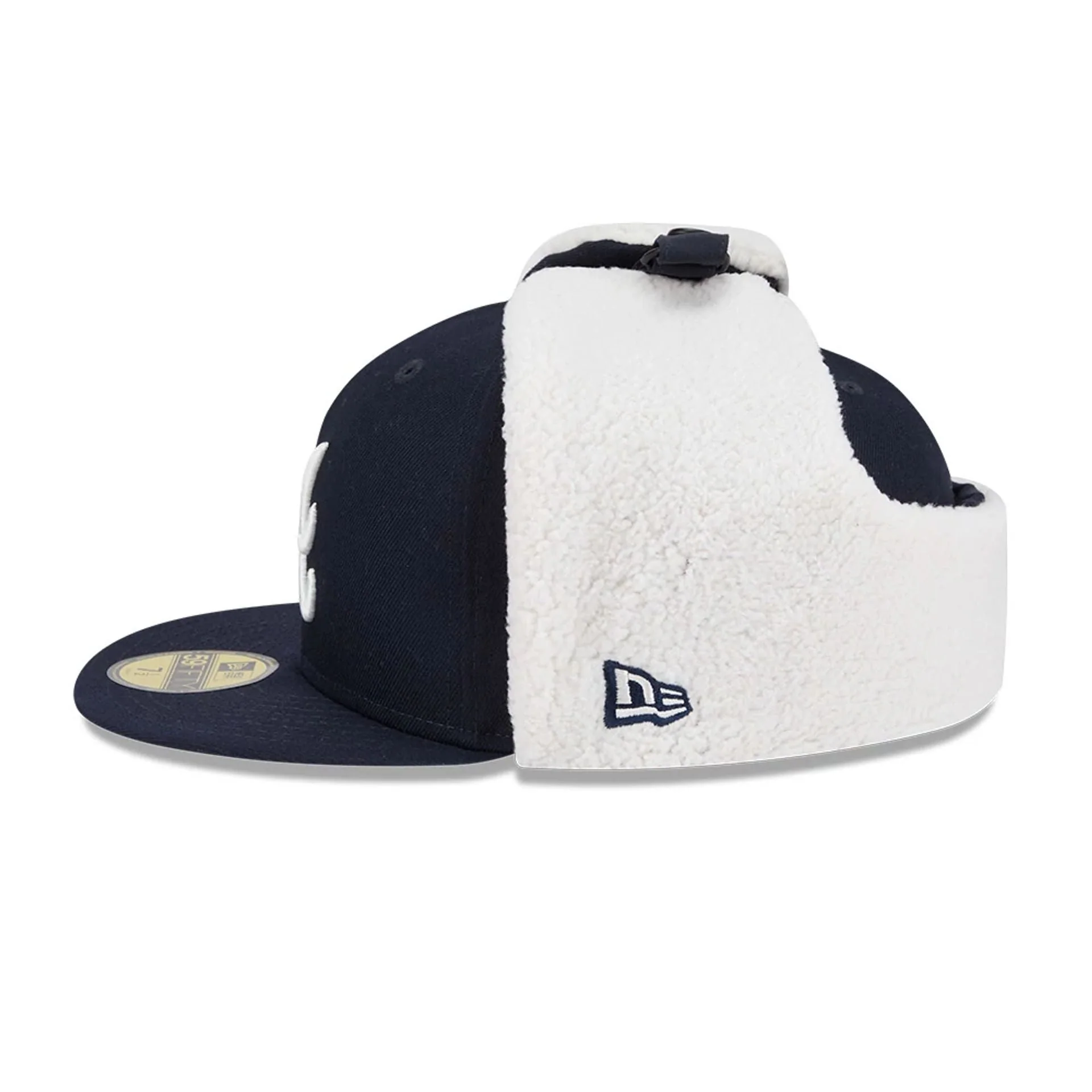 Atlanta Braves MLB Classic Navy Dogear 59FIFTY Fitted Cap - Image 6