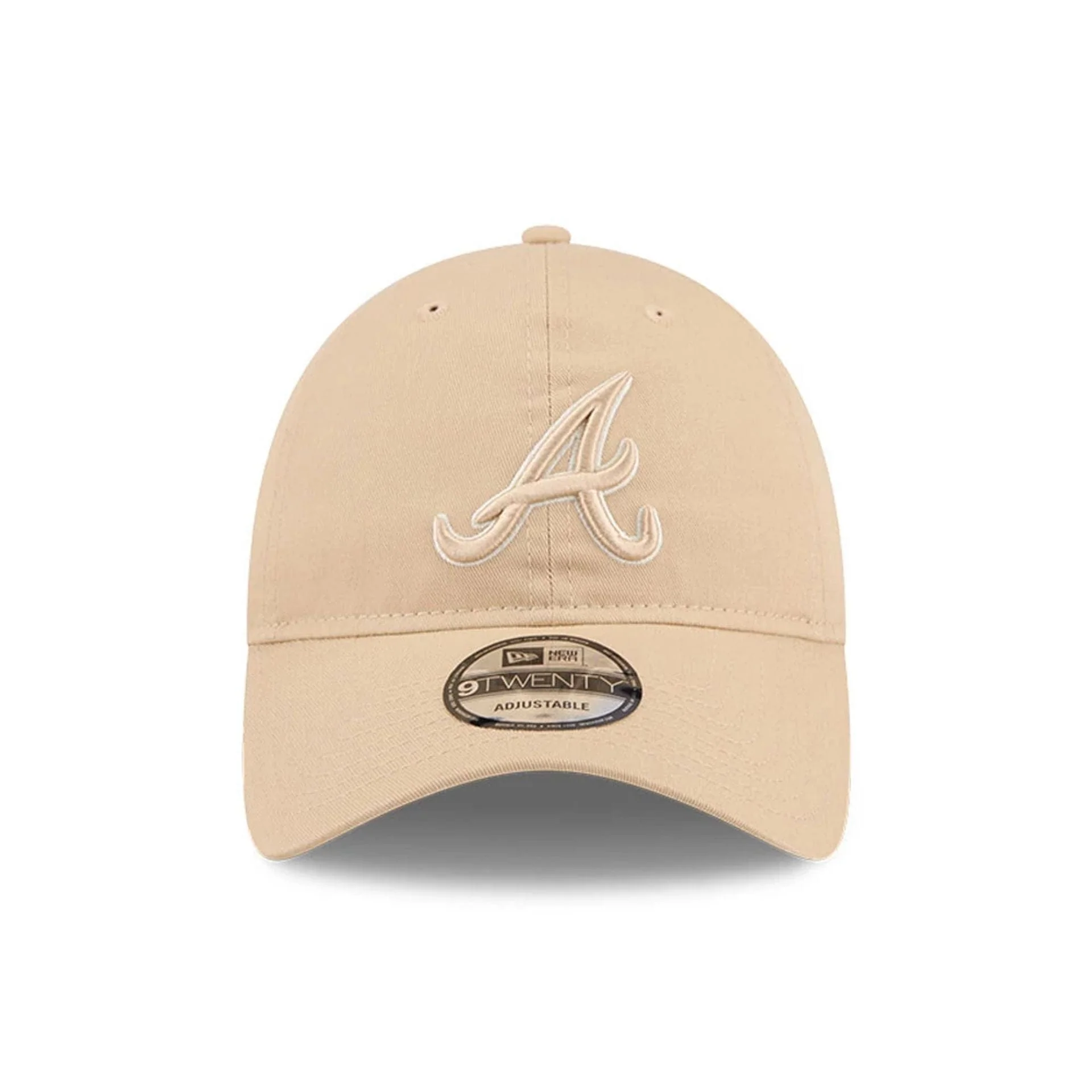 Atlanta Braves MLB Colours Light Beige 9TWENTY Adjustable Cap - Image 2
