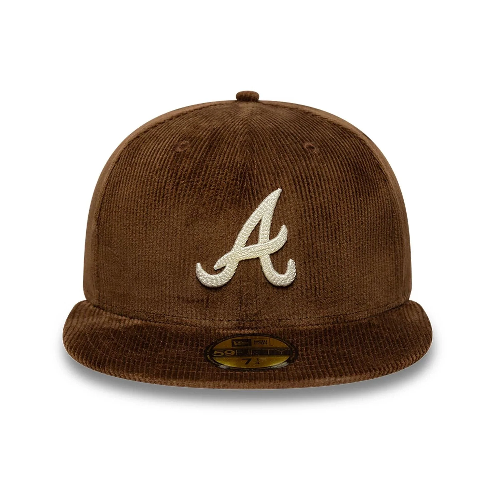 Atlanta Braves MLB Cord Dark Brown 59FIFTY Fitted Cap - Image 2