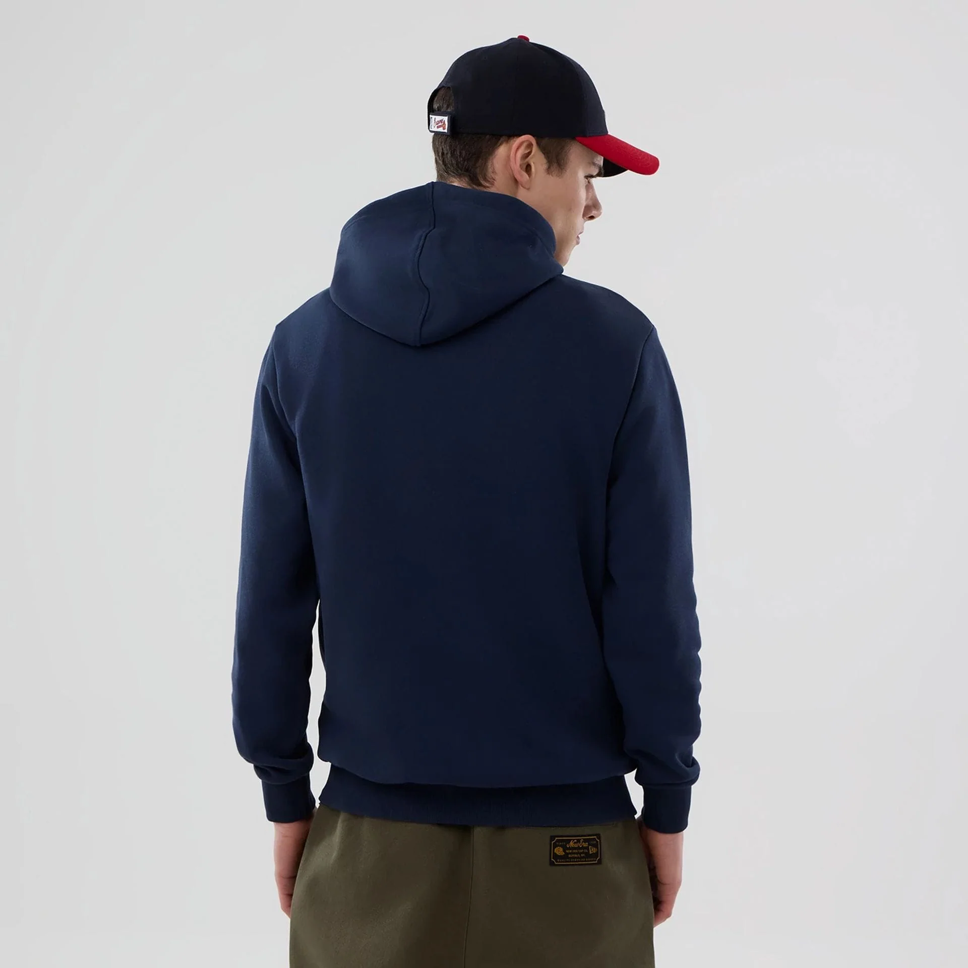 Atlanta Braves MLB Dark Blue Pullover Hoodie - Image 2
