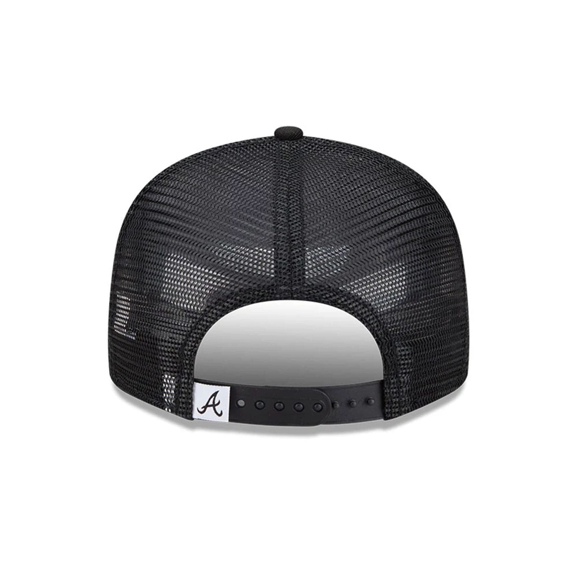 Atlanta Braves MLB Evergreen Black 9FIFTY Trucker Adjustable Cap - Image 5