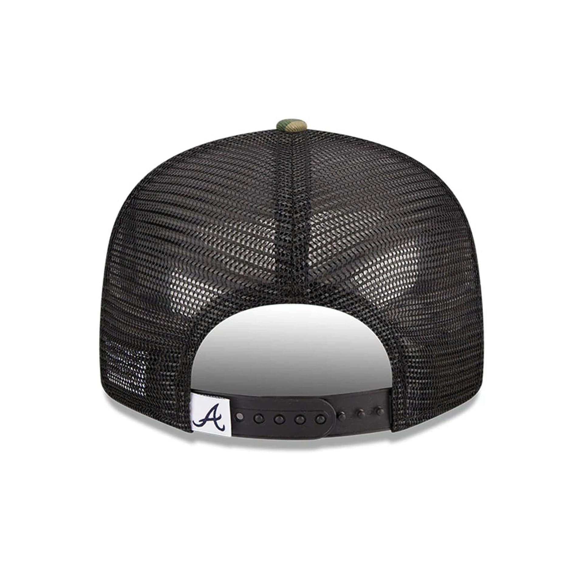 Atlanta Braves MLB Evergreen Camo 9FIFTY Trucker Adjustable Cap - Image 5