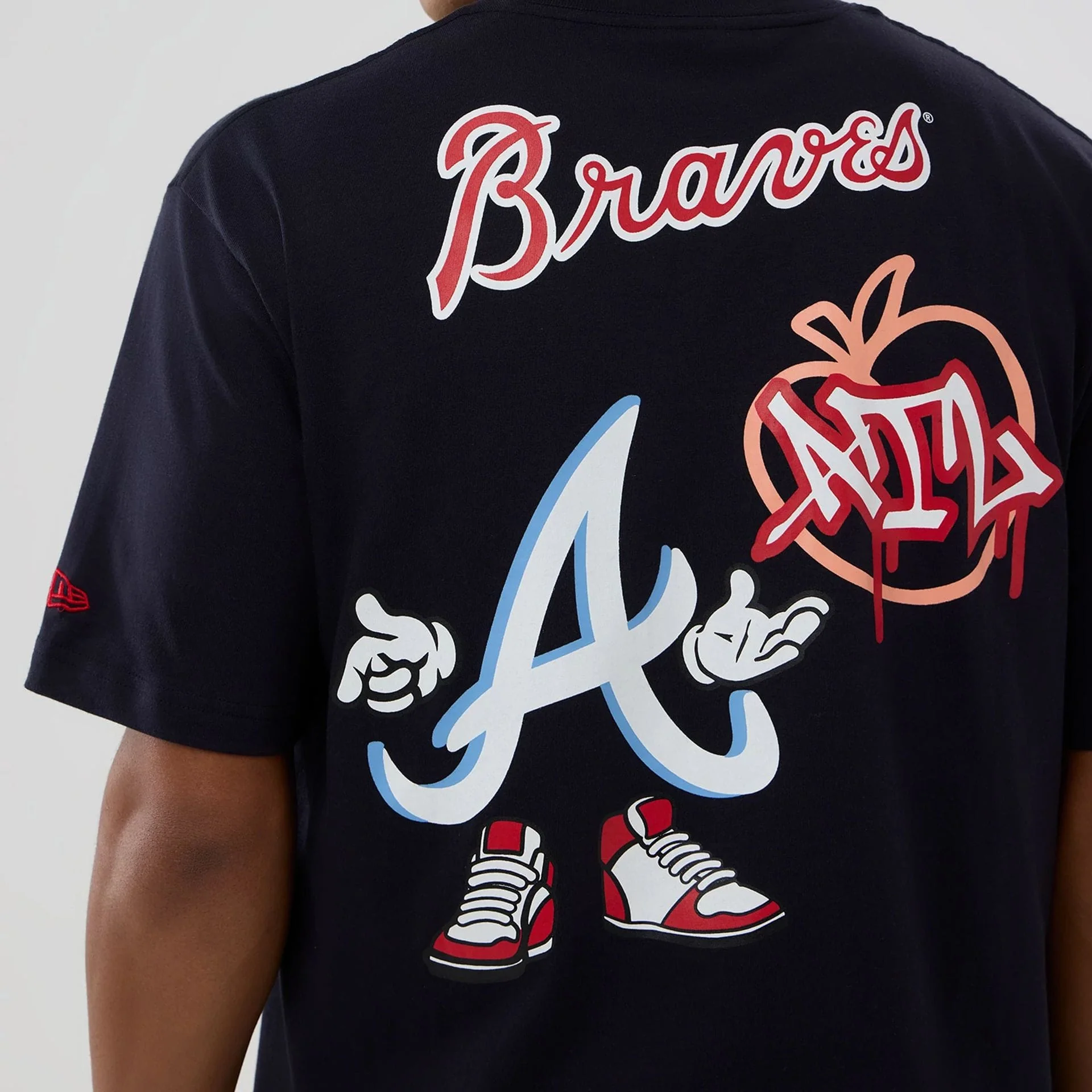 Atlanta Braves MLB Graphic Navy T-Shirt - Image 3
