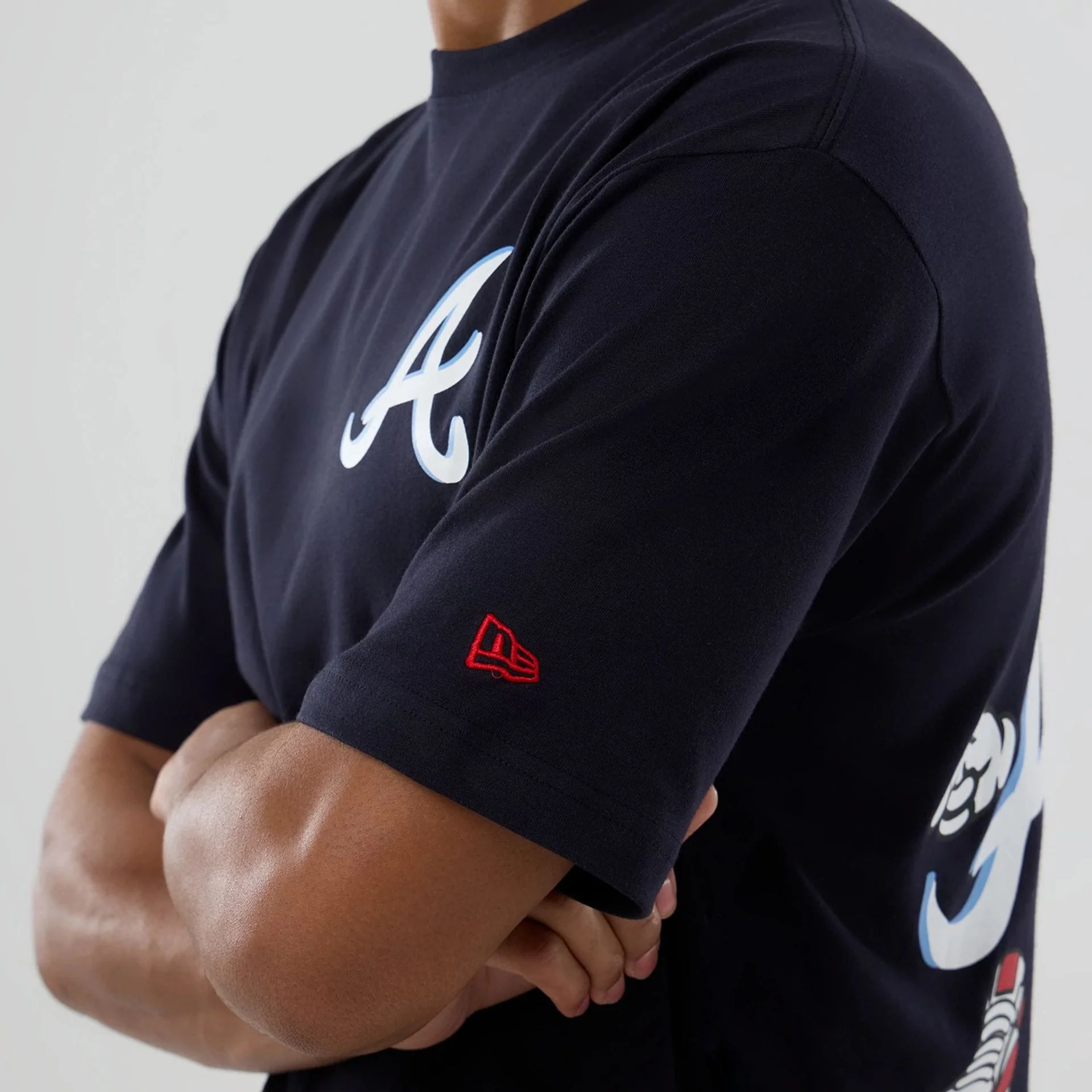 Atlanta Braves MLB Graphic Navy T-Shirt - Image 6