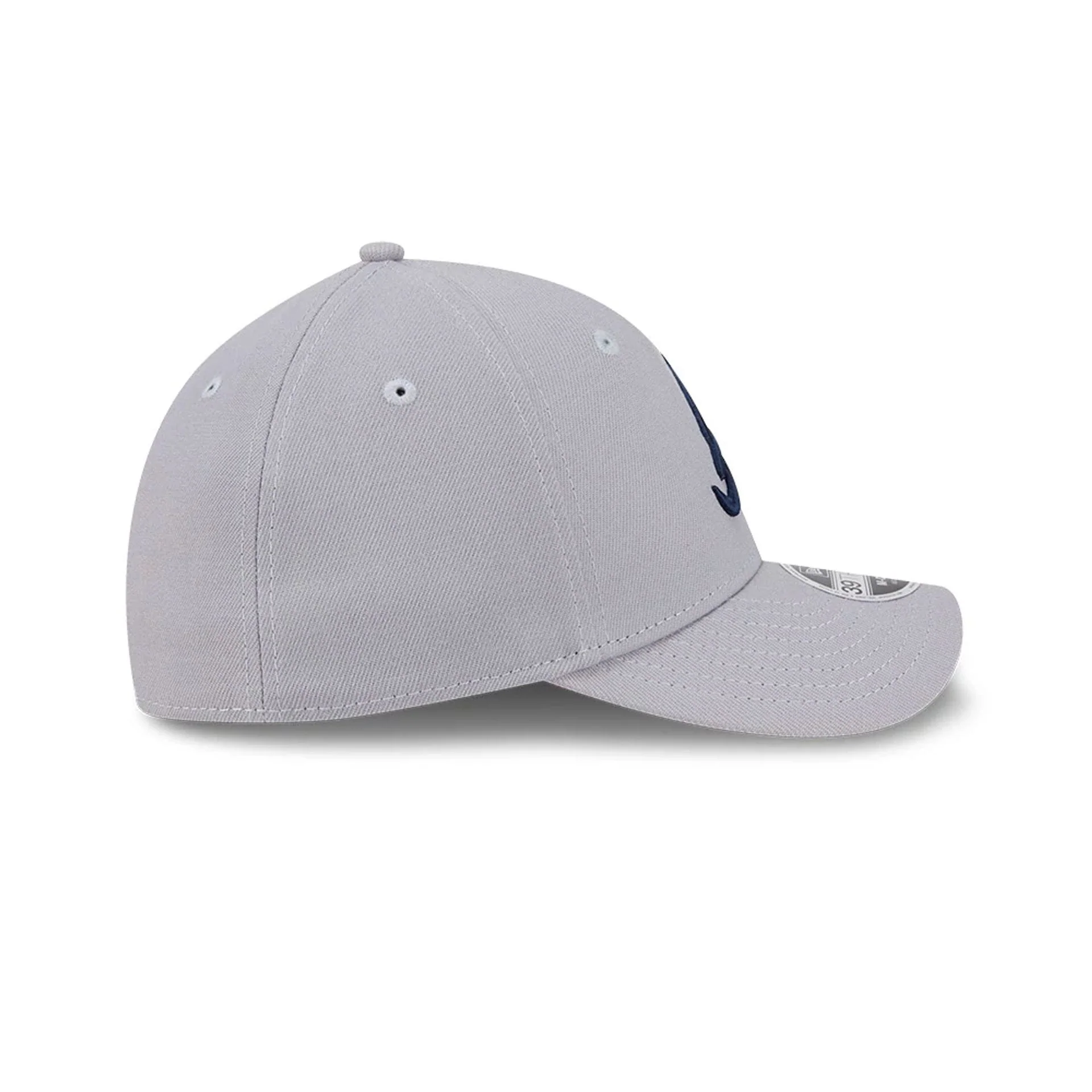 Atlanta Braves MLB Grey 39THIRTY M-Crown Stretch Fit Cap - Image 6
