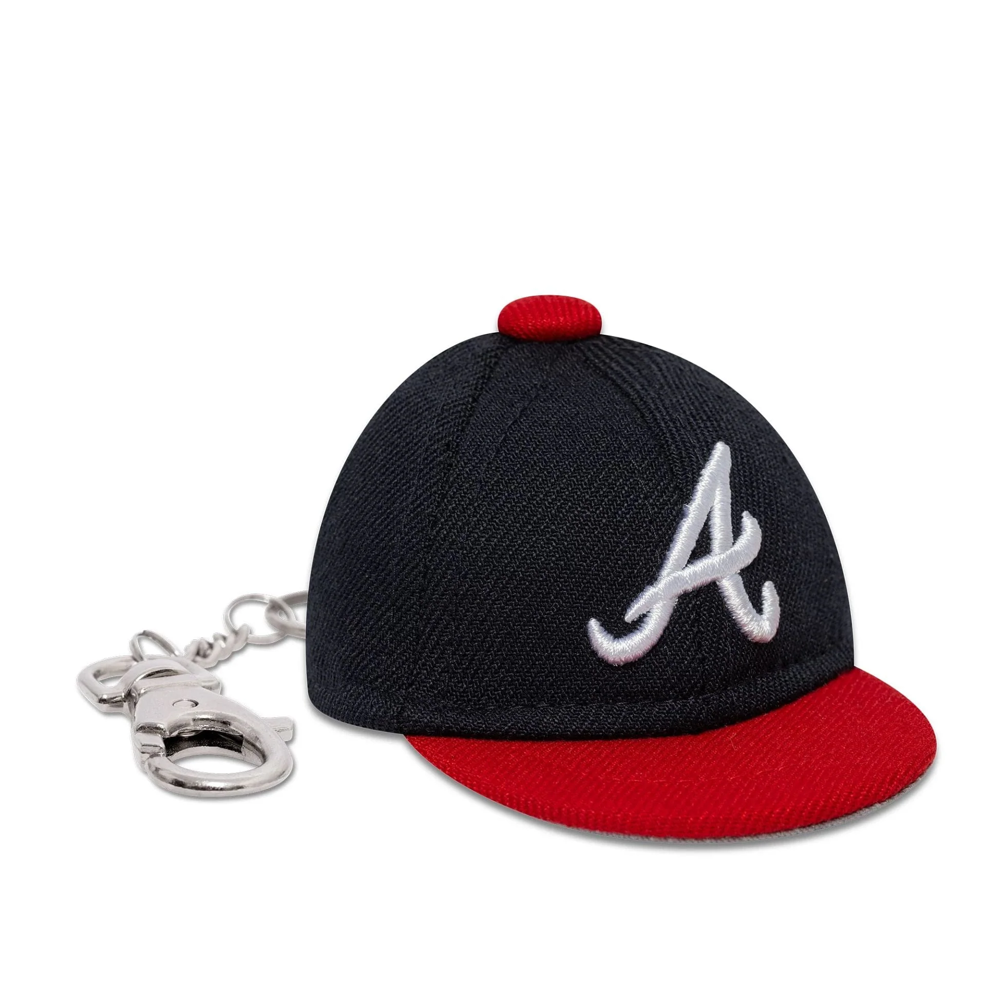 Atlanta Braves MLB Mini Cap Navy Key Chain - Image 3
