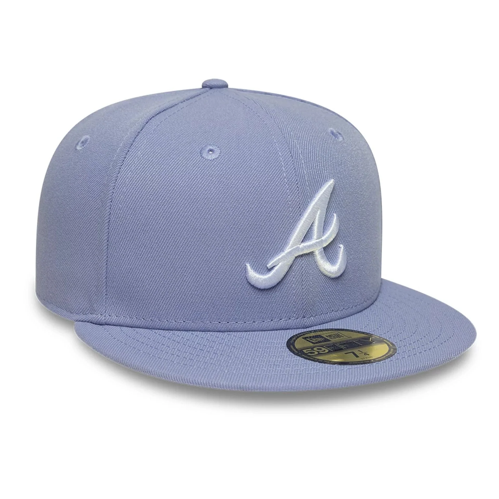 Atlanta Braves MLB Pastel Purple 59FIFTY Fitted Cap - Image 3