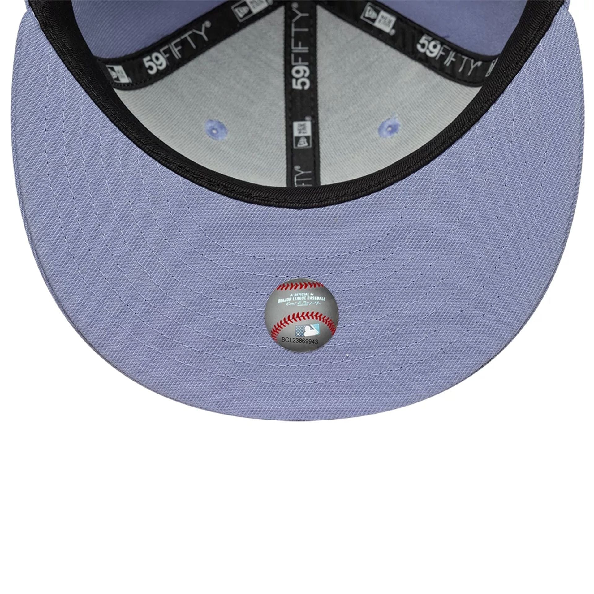 Atlanta Braves MLB Pastel Purple 59FIFTY Fitted Cap - Image 7