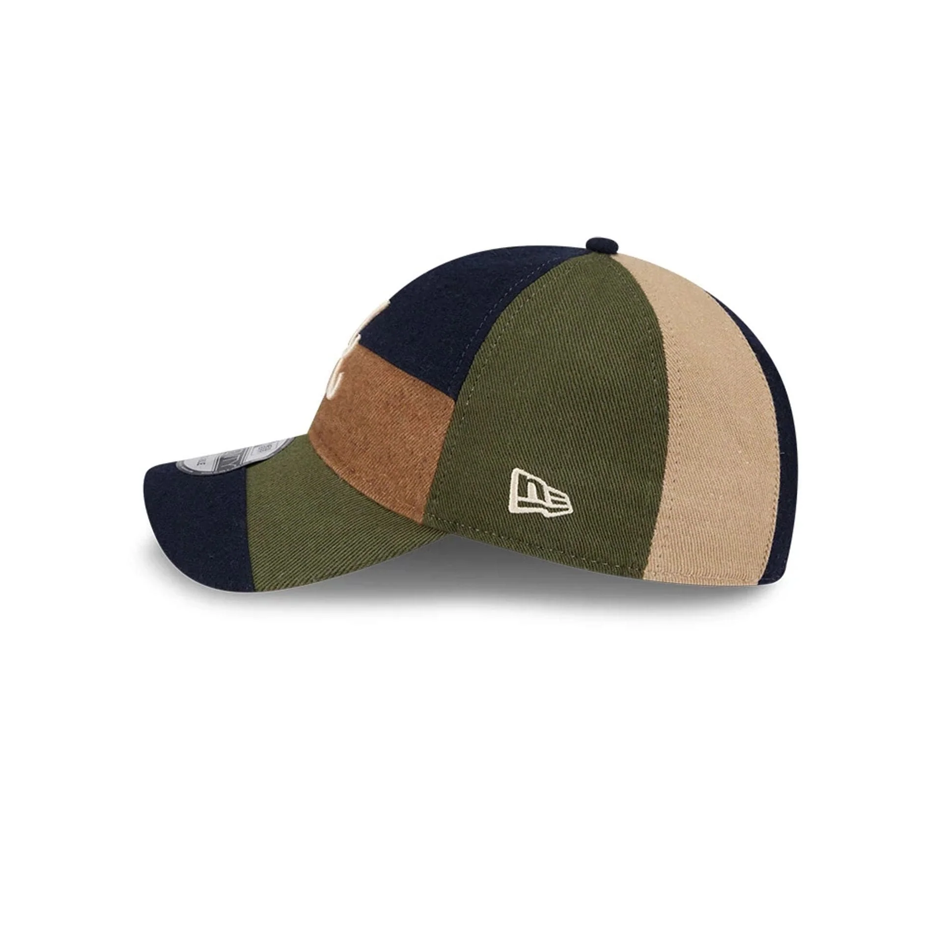 Atlanta Braves MLB Patchwork Open Brown 9TWENTY Adjustable Cap - Image 4