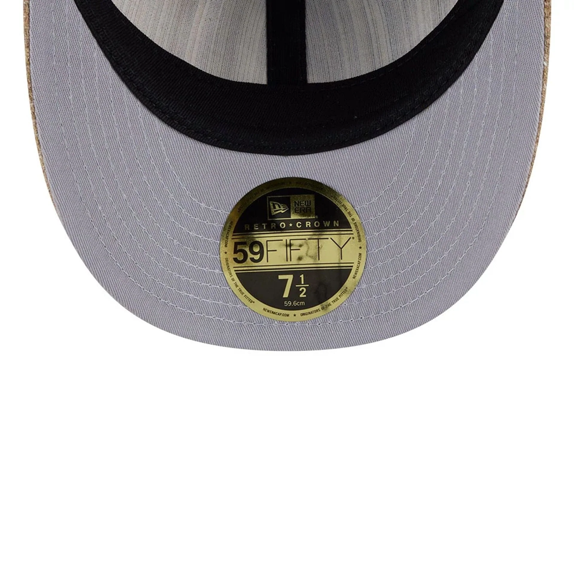 Atlanta Braves MLB Vintage Tweed Open Blue Retro Crown 59FIFTY Fitted Cap - Image 2