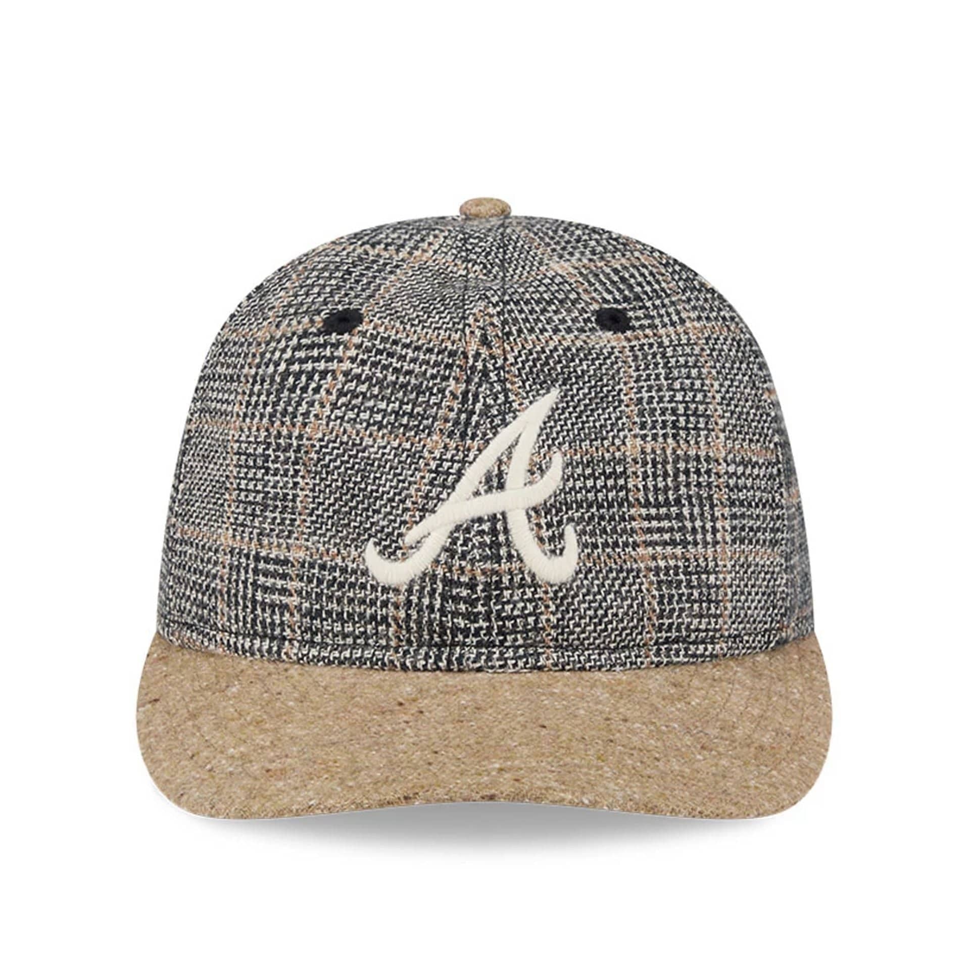Atlanta Braves MLB Vintage Tweed Open Blue Retro Crown 59FIFTY Fitted Cap - Image 3