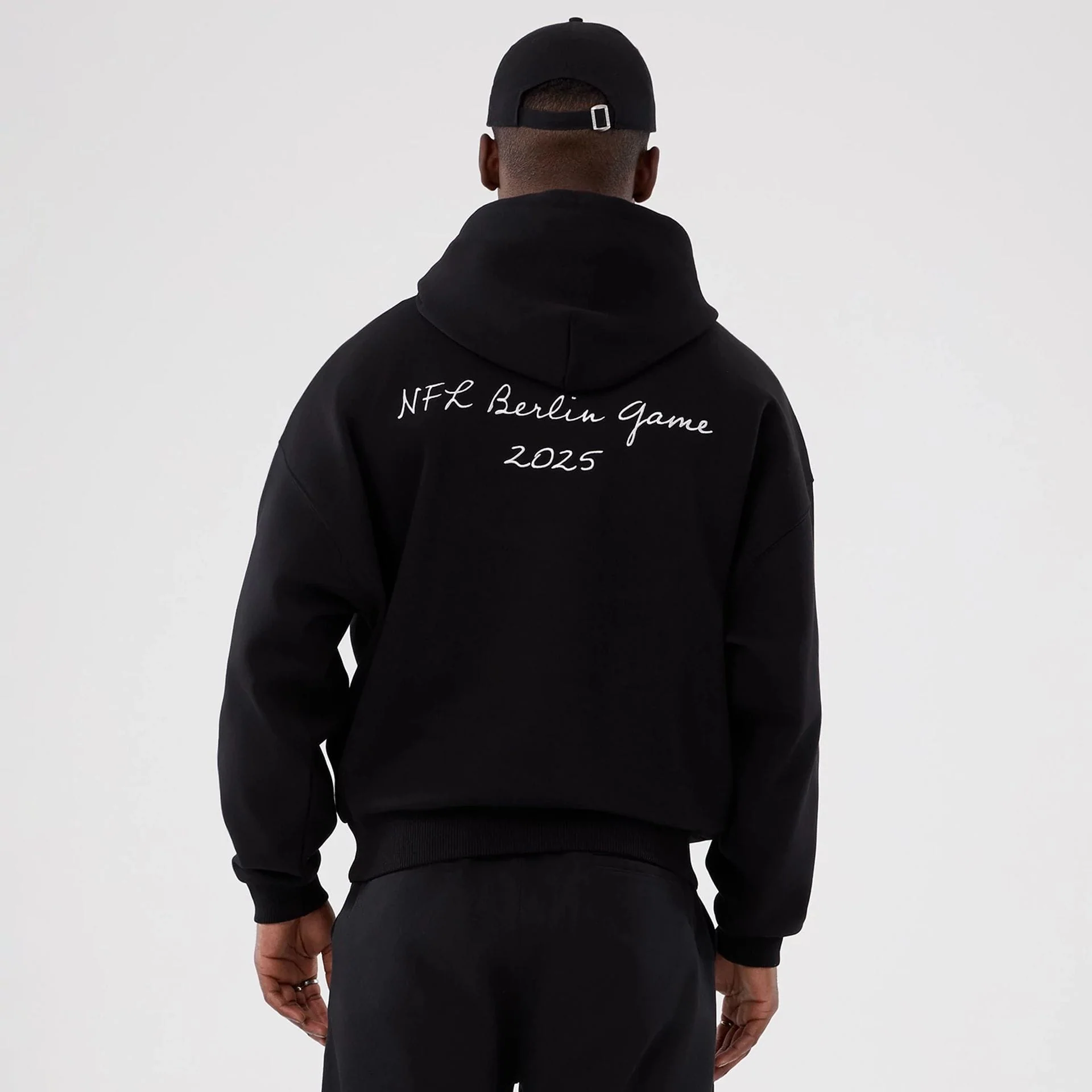 Atlanta Falcons NFL International Series Games 2025 Black Premium Pullover Hoodie - Image 2