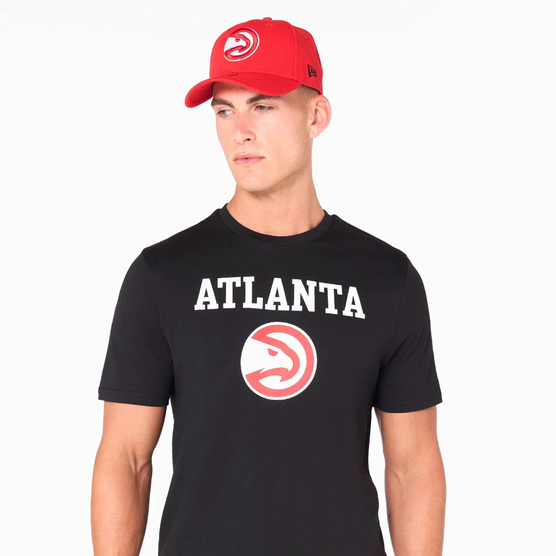 Atlanta Hawks NBA Black T-Shirt - Image 5