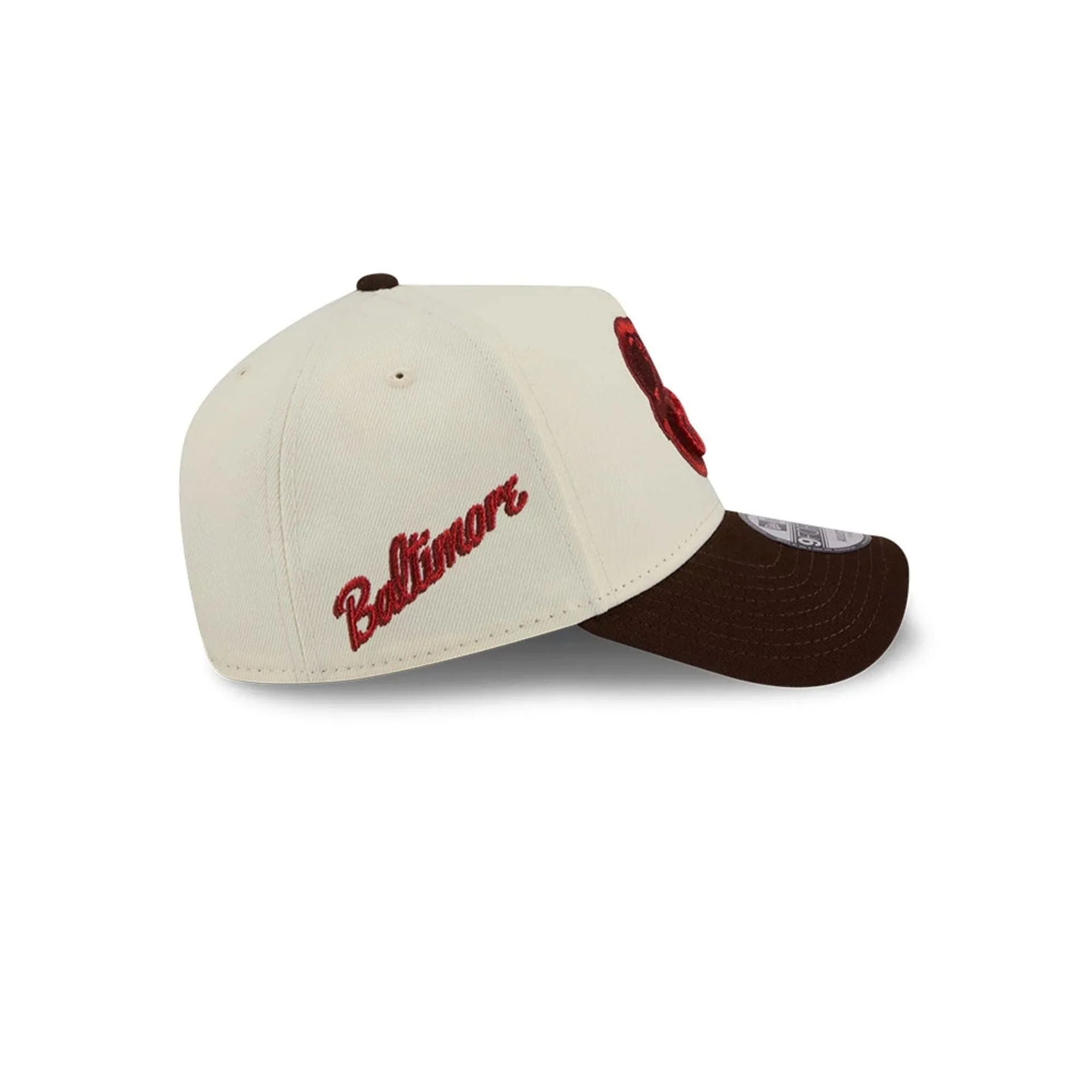 Baltimore Orioles MLB City Script Cream 9FORTY A-Frame Adjustable Cap - Image 5