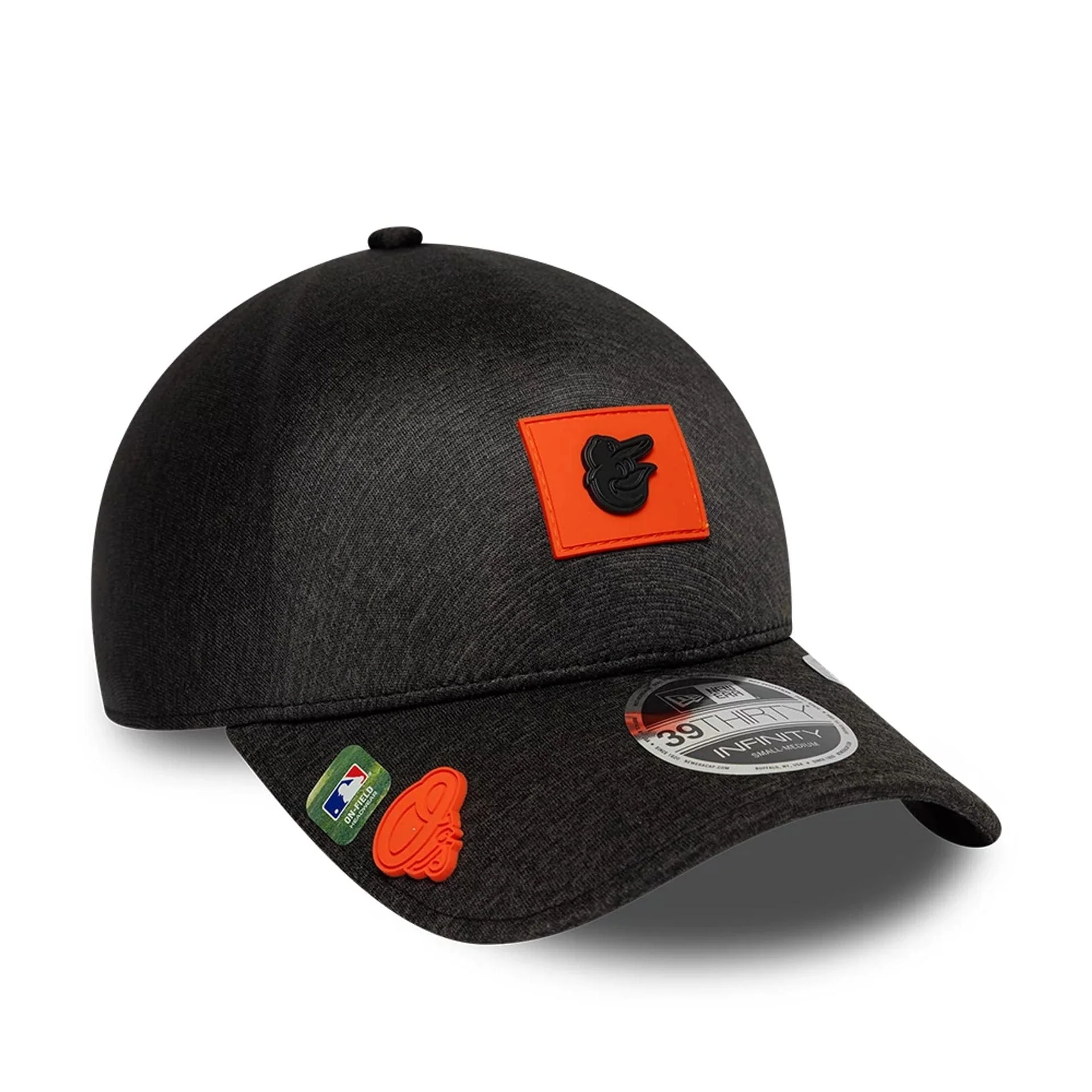 Baltimore Orioles MLB Clubhouse Black 39THIRTY Infinity Stretch Fit Cap - Image 3