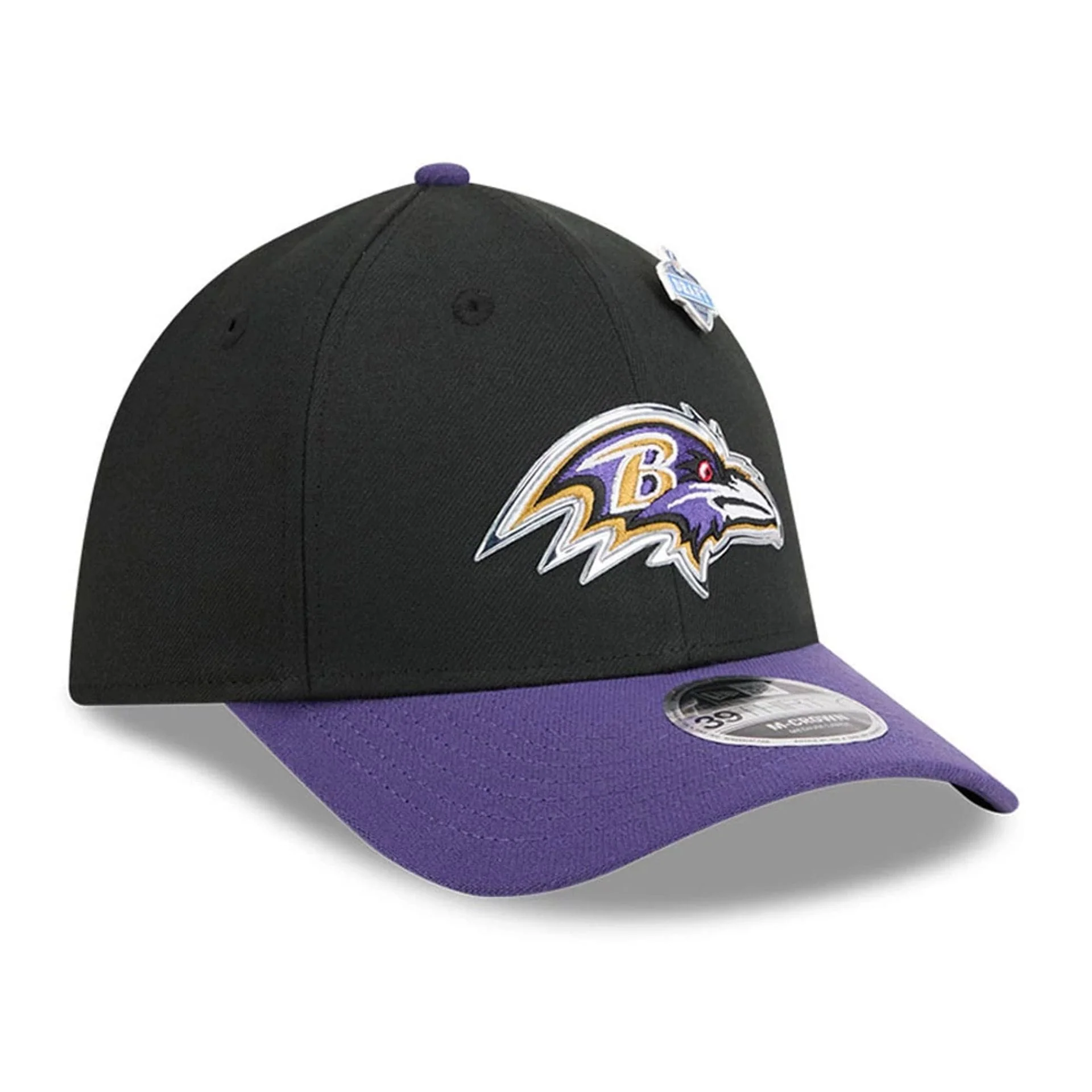 Baltimore Ravens NFL Draft 2026 Black 39THIRTY M-Crown Stretch Fit Cap - Image 4