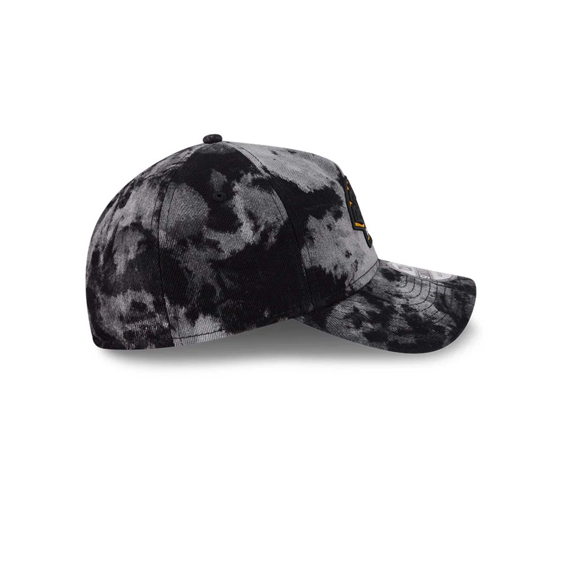 Boston Bruins NHL Bleached Denim Black 9TWENTY A-Frame Adjustable Cap - Image 4