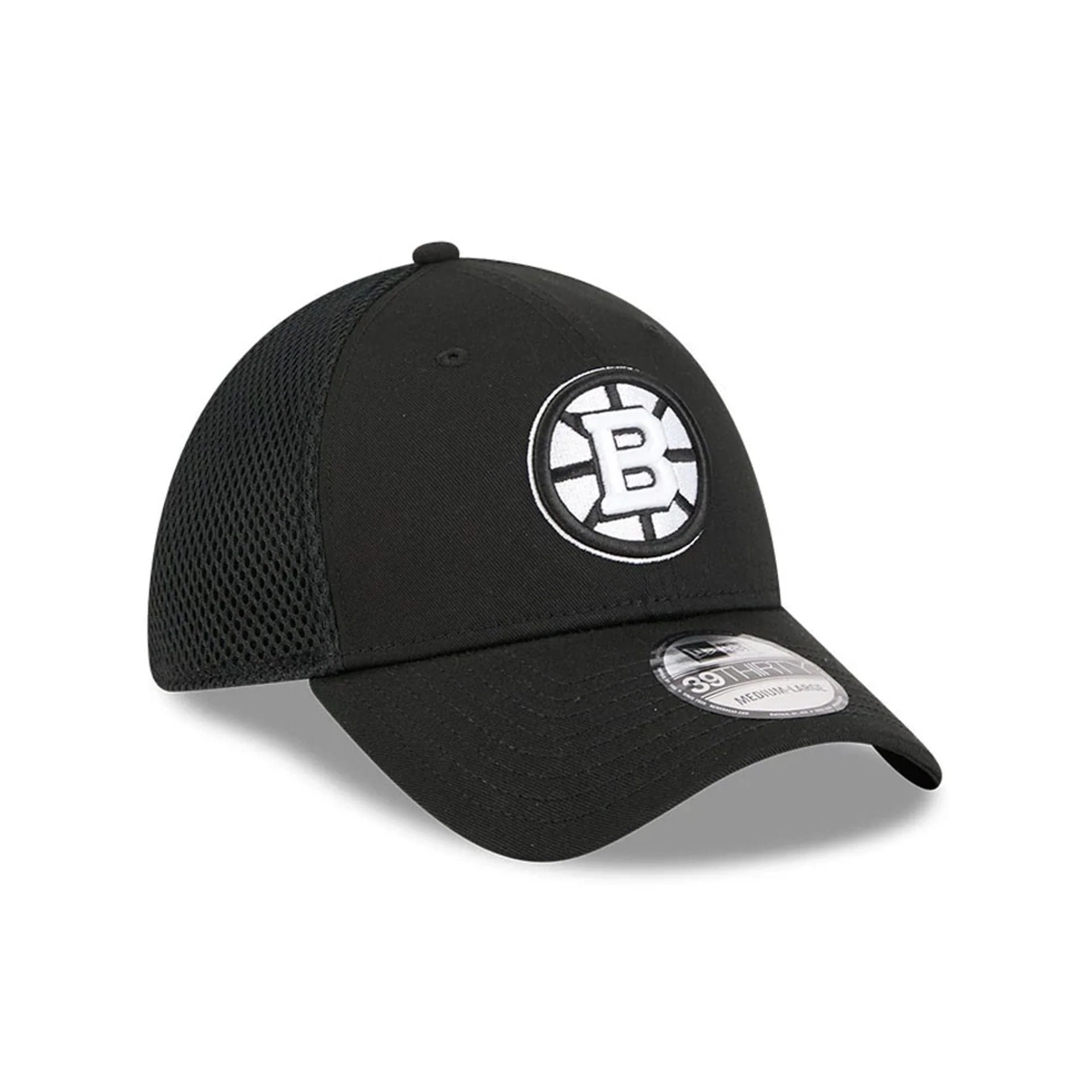 Boston Bruins NHL Evergreen Neo Black 39THIRTY Stretch Fit Cap - Image 4