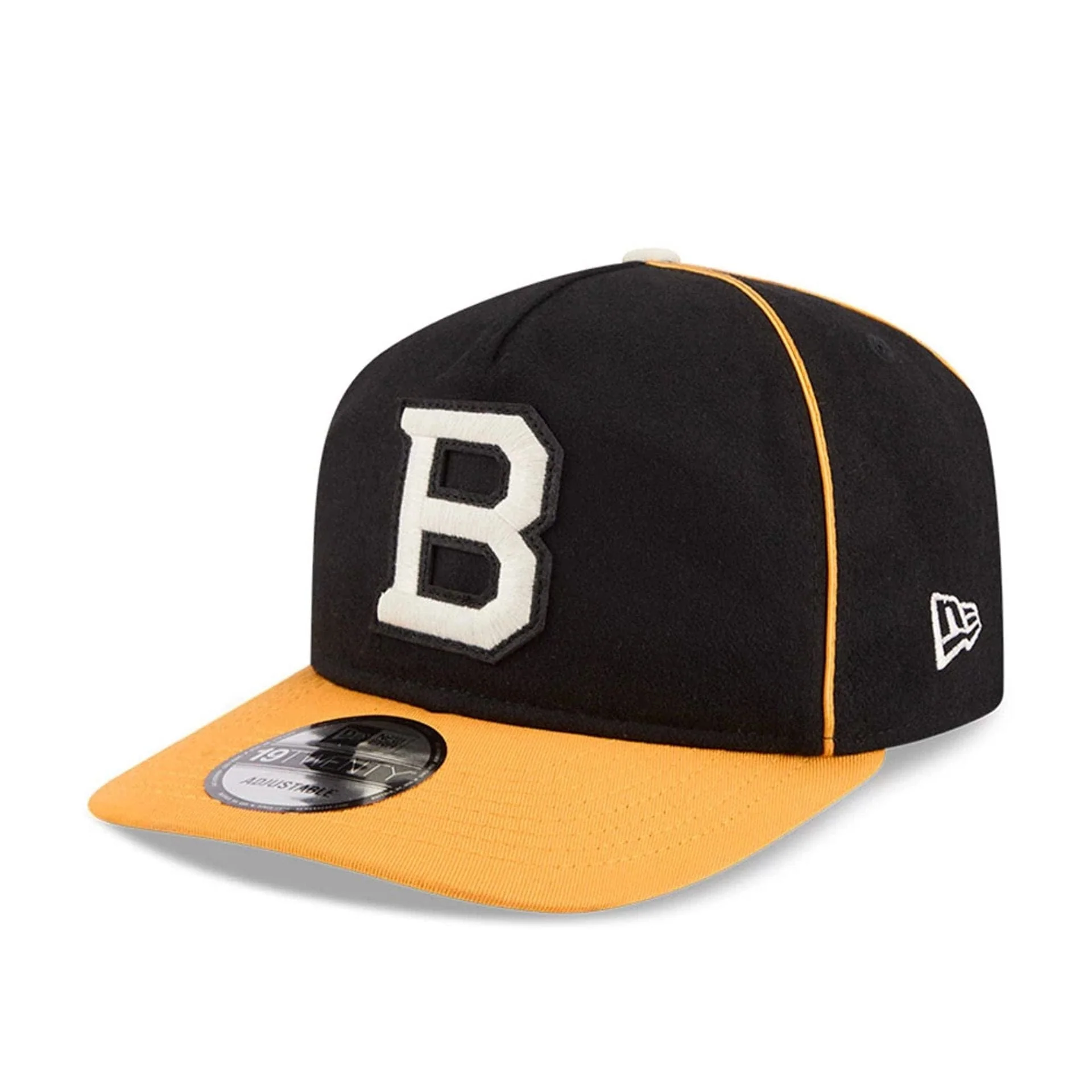 Boston Bruins NHL Felt Logo Black 19TWENTY Adjustable Cap - Image 4