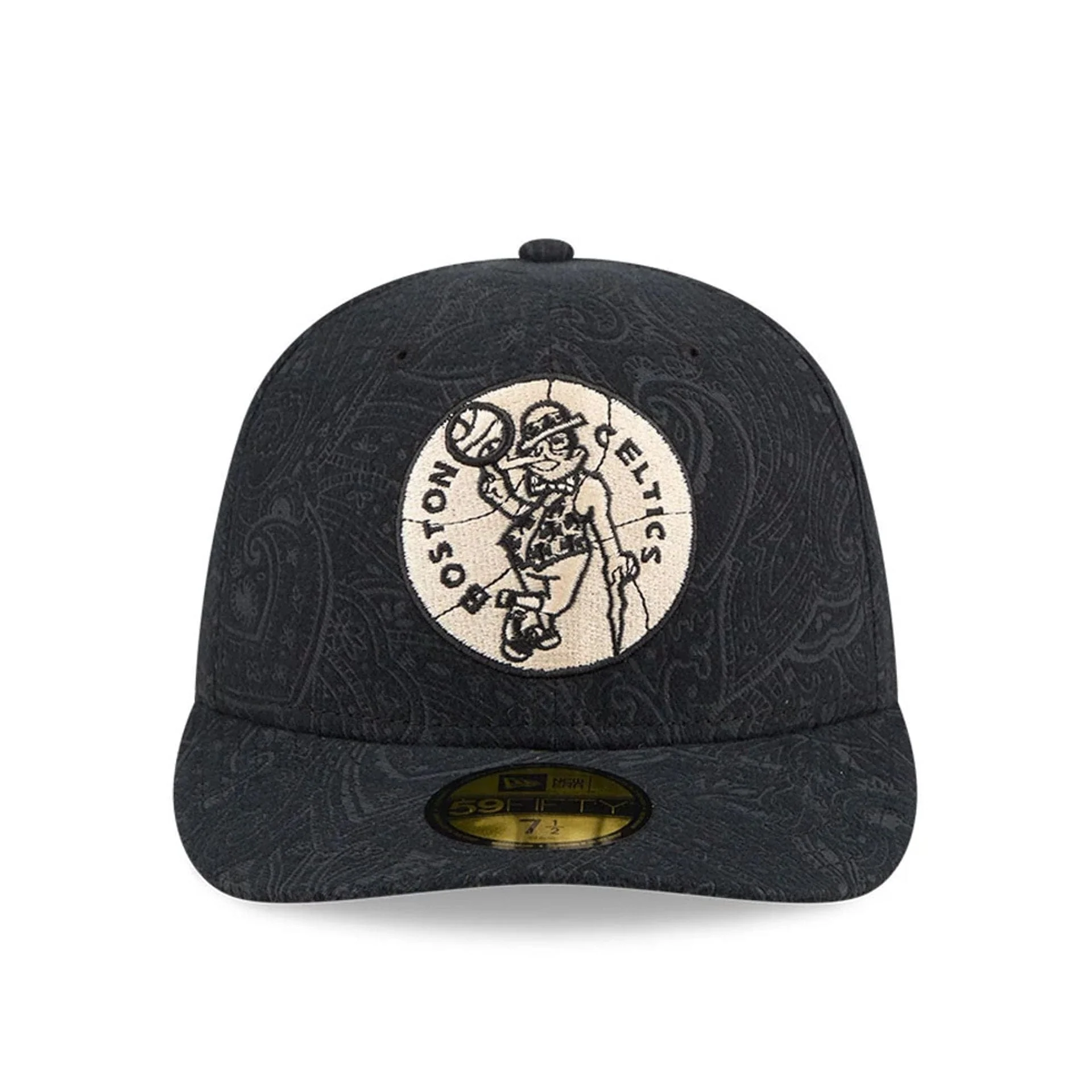 Boston Celtics NBA Brushed Cotton Black 59FIFTY Fitted Cap - Image 3