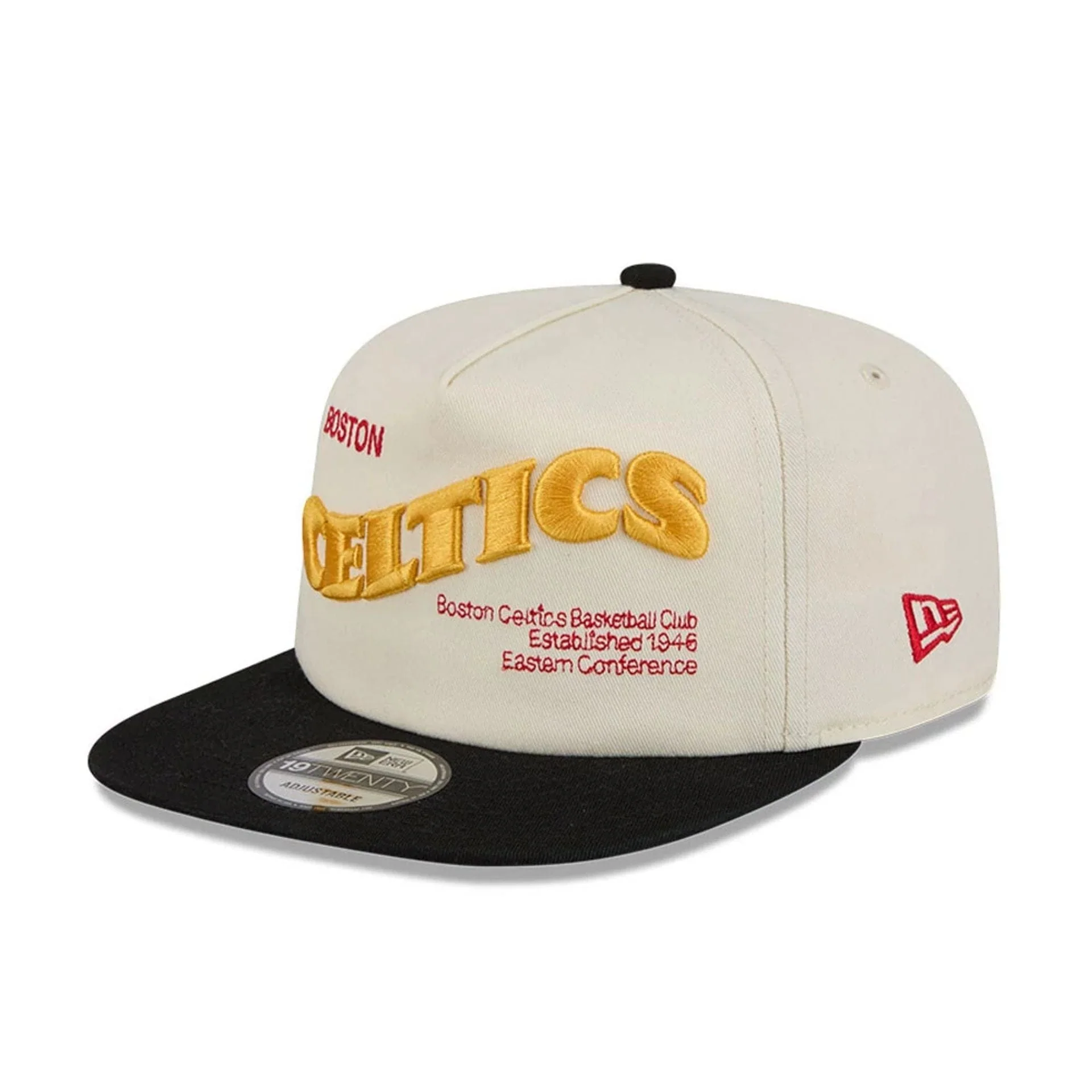 Boston Celtics NBA Conference Script White 19TWENTY Adjustable Cap - Image 4