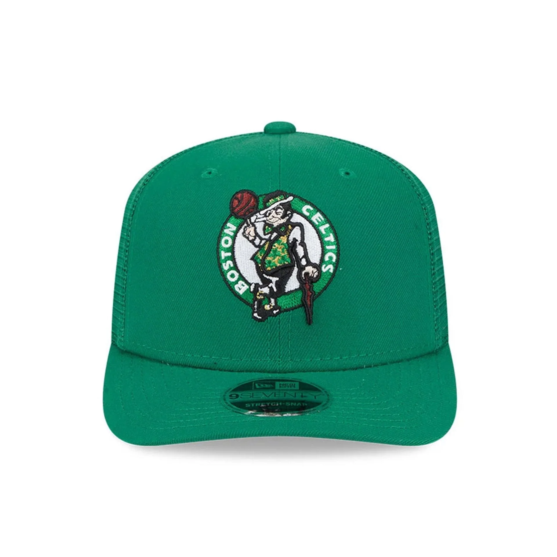 Boston Celtics NBA Evergreen Green 9SEVENTY Stretch Snap Adjustable Cap - Image 3