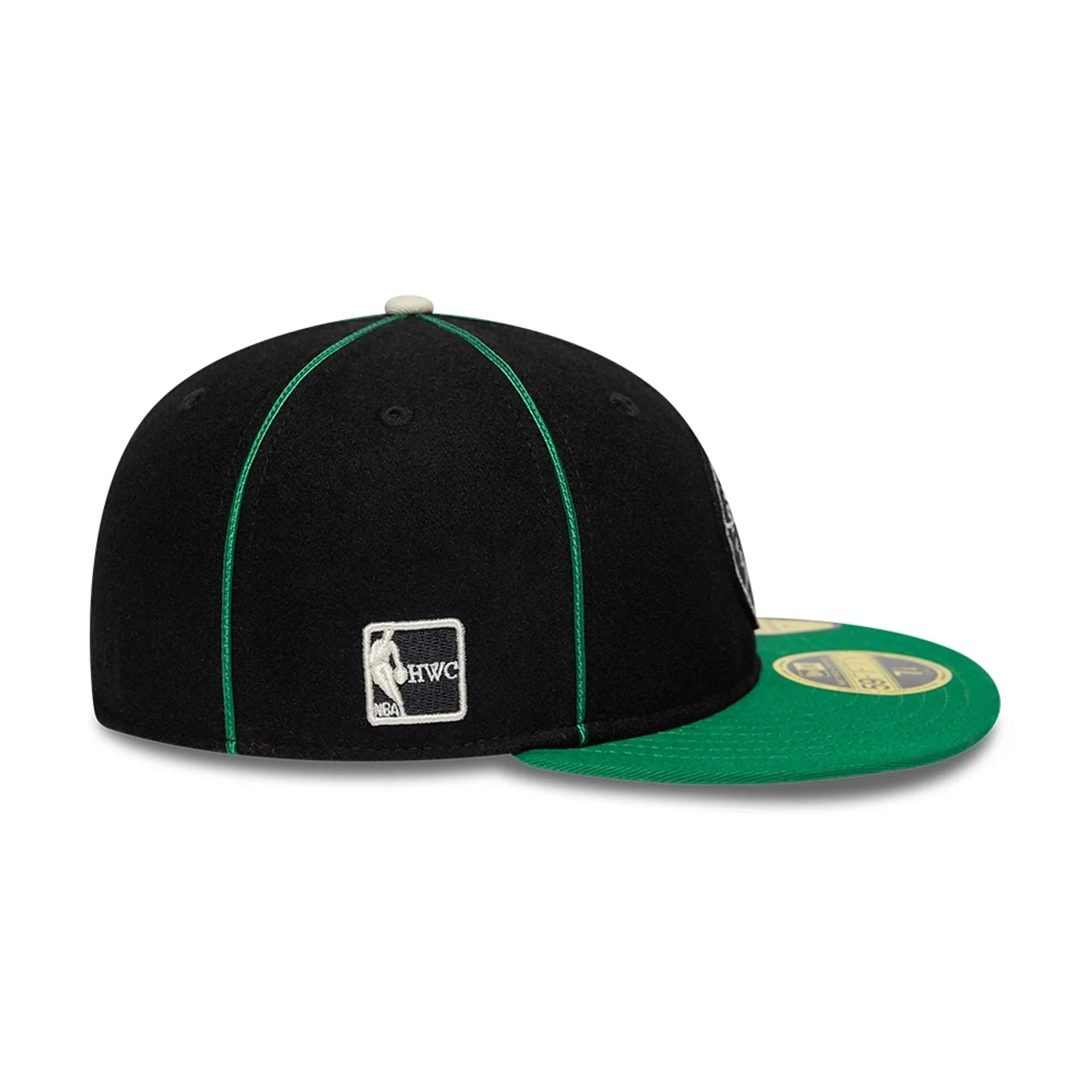 Boston Celtics NBA Felt Logo Green Retro Crown 59FIFTY Fitted Cap - Image 4