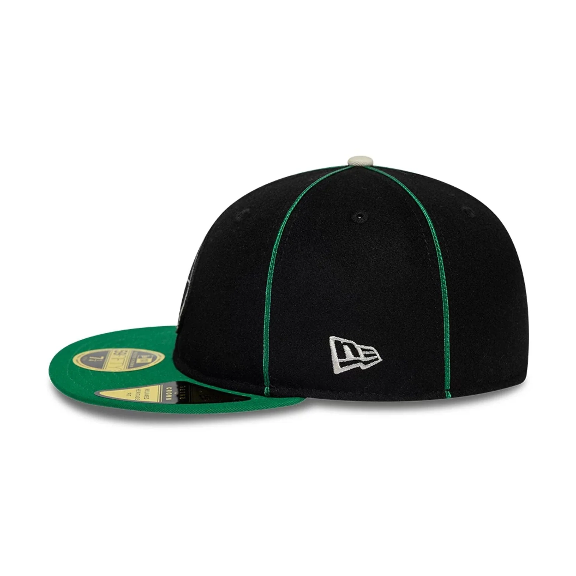 Boston Celtics NBA Felt Logo Green Retro Crown 59FIFTY Fitted Cap - Image 5