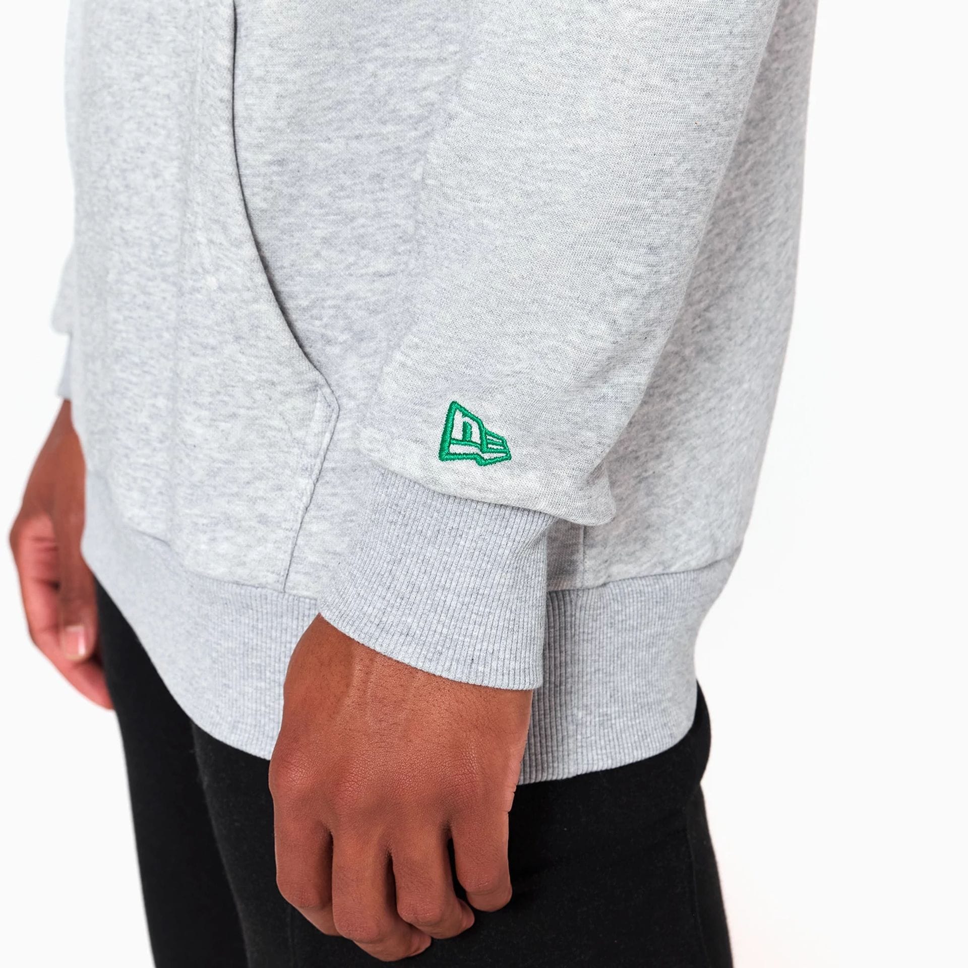 Boston Celtics NBA Grey Pullover Hoodie - Image 5