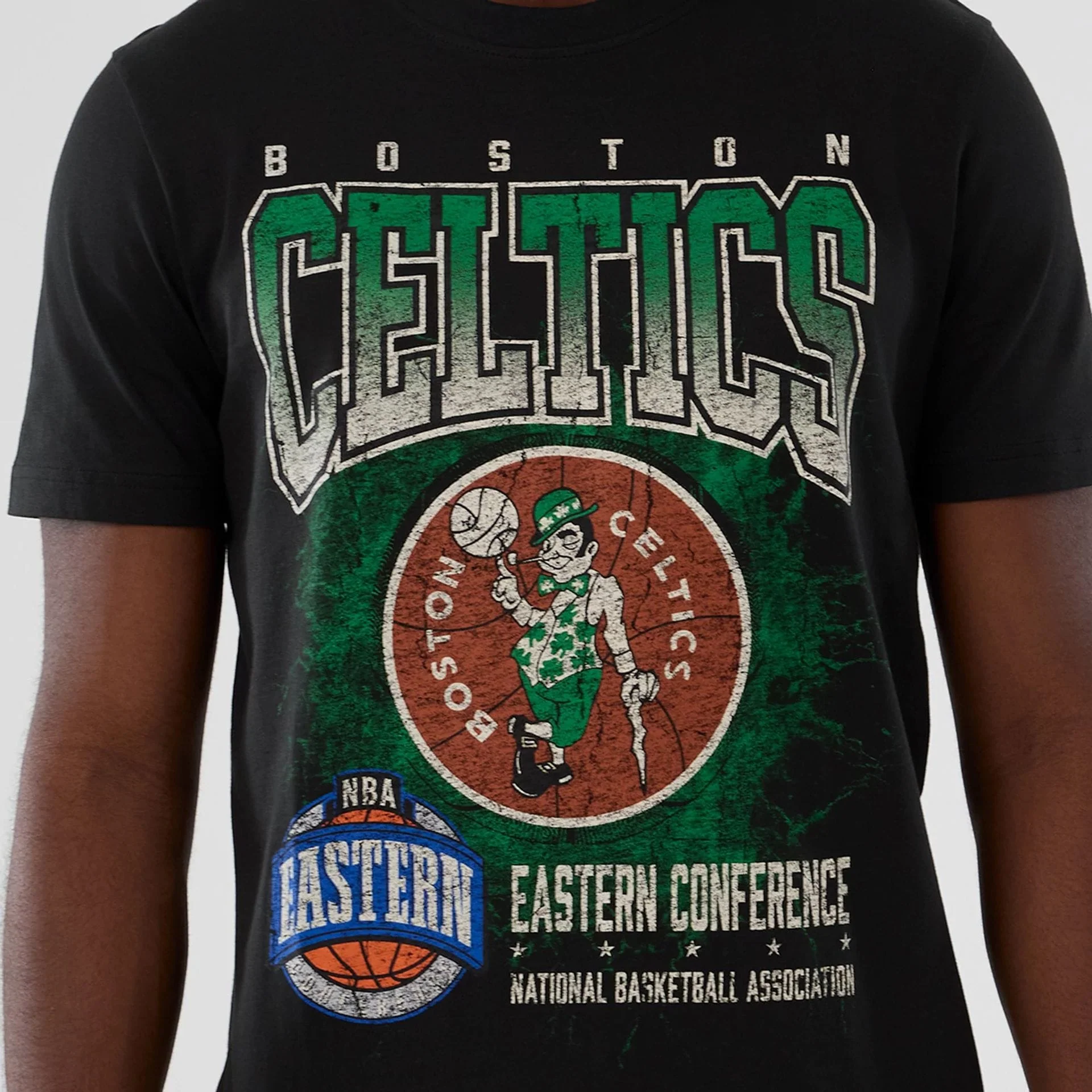 Boston Celtics NBA Hardwood Classic Black T-Shirt - Image 3