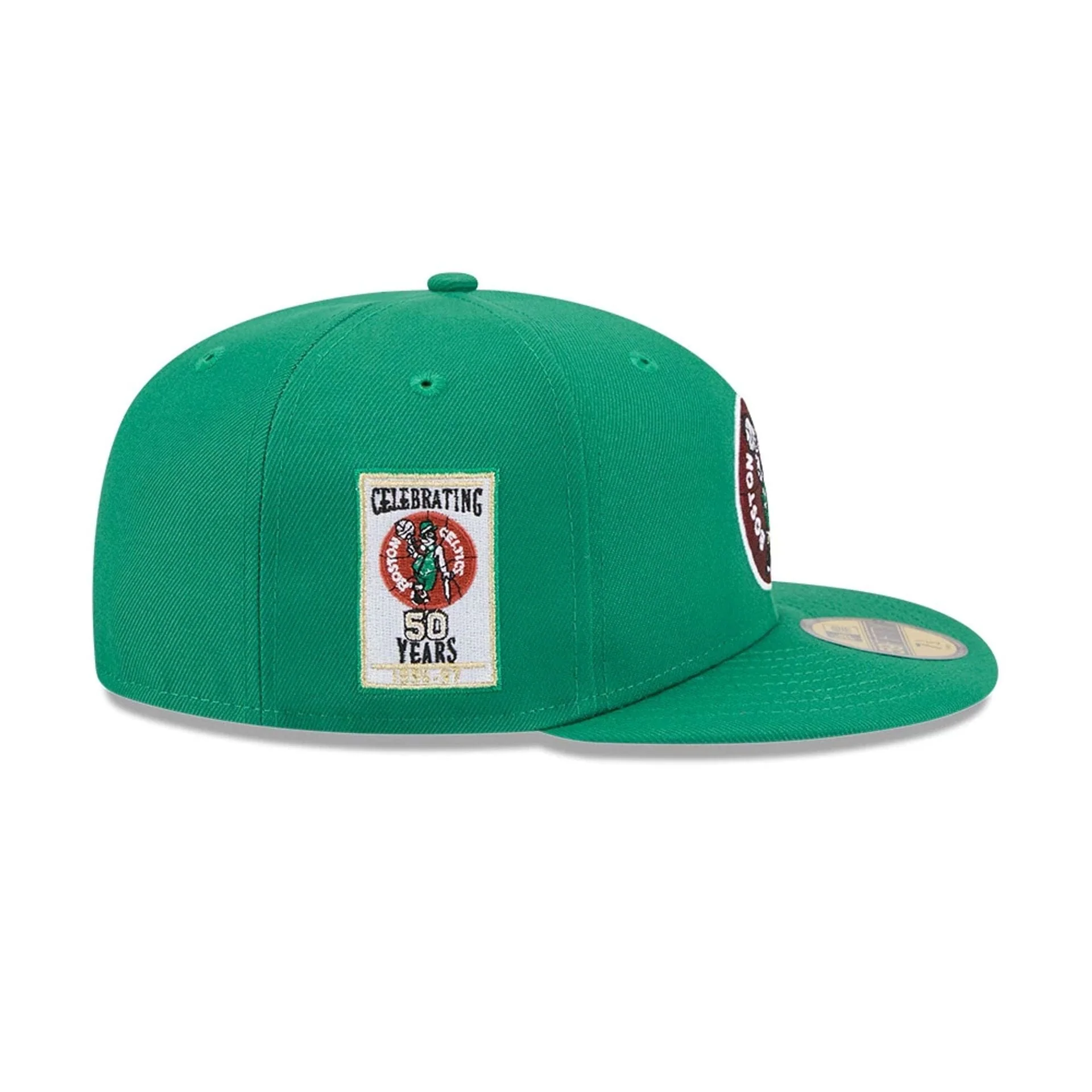 Boston Celtics NBA Hardwood Classic Green 59FIFTY Fitted Cap - Image 5