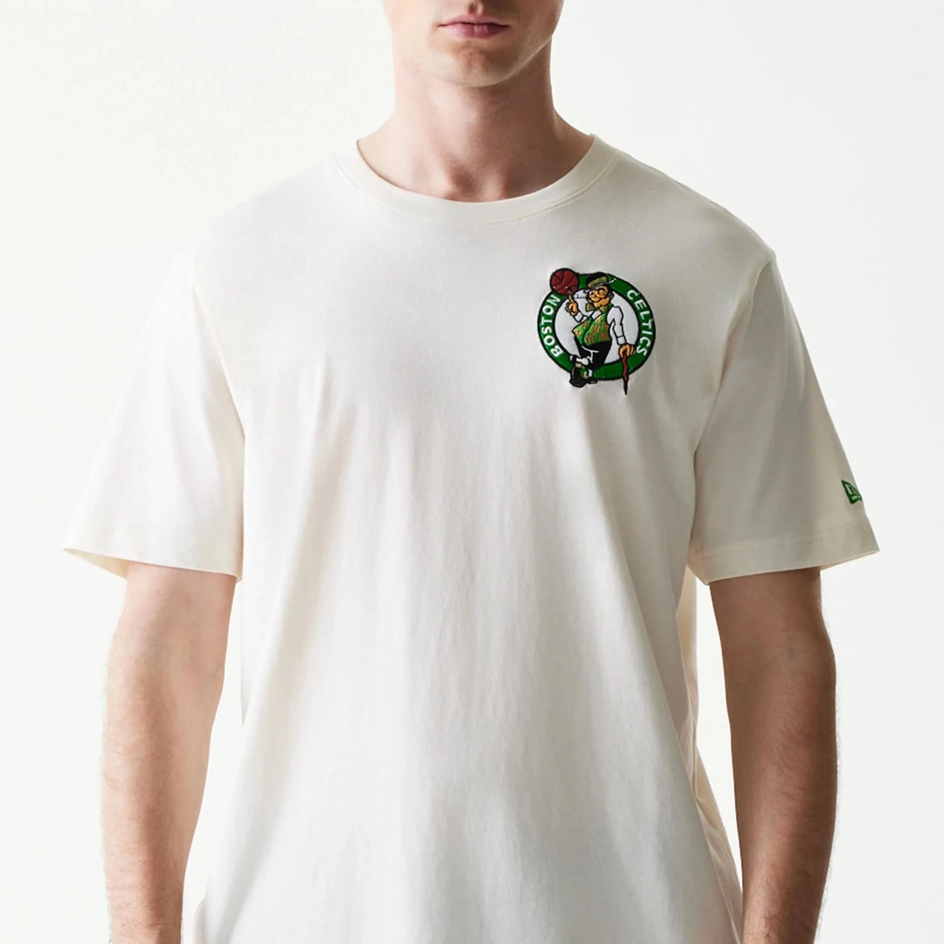 Boston Celtics NBA Hotdog Cream T-Shirt - Image 3
