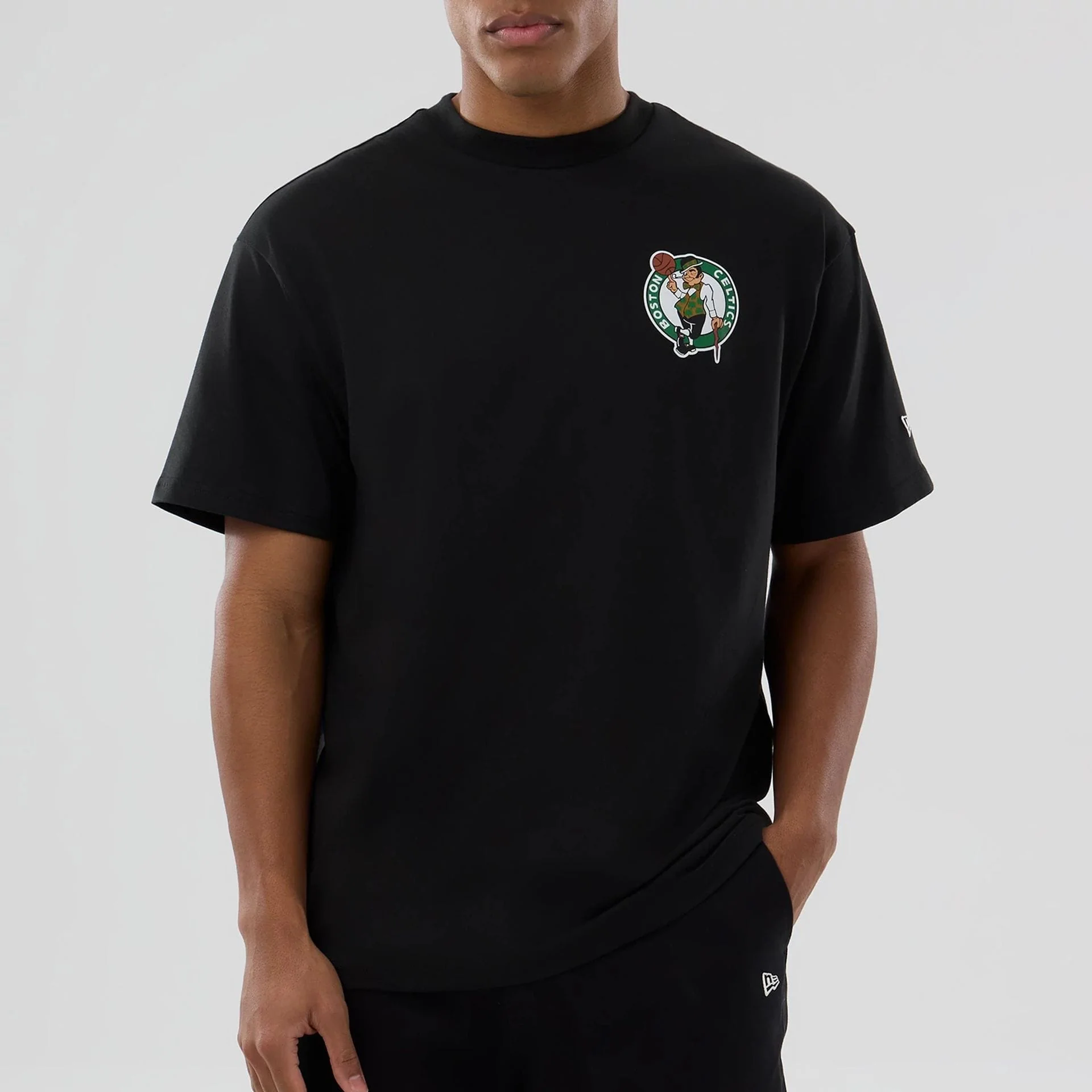 Boston Celtics NBA logo Black T-Shirt - Image 7