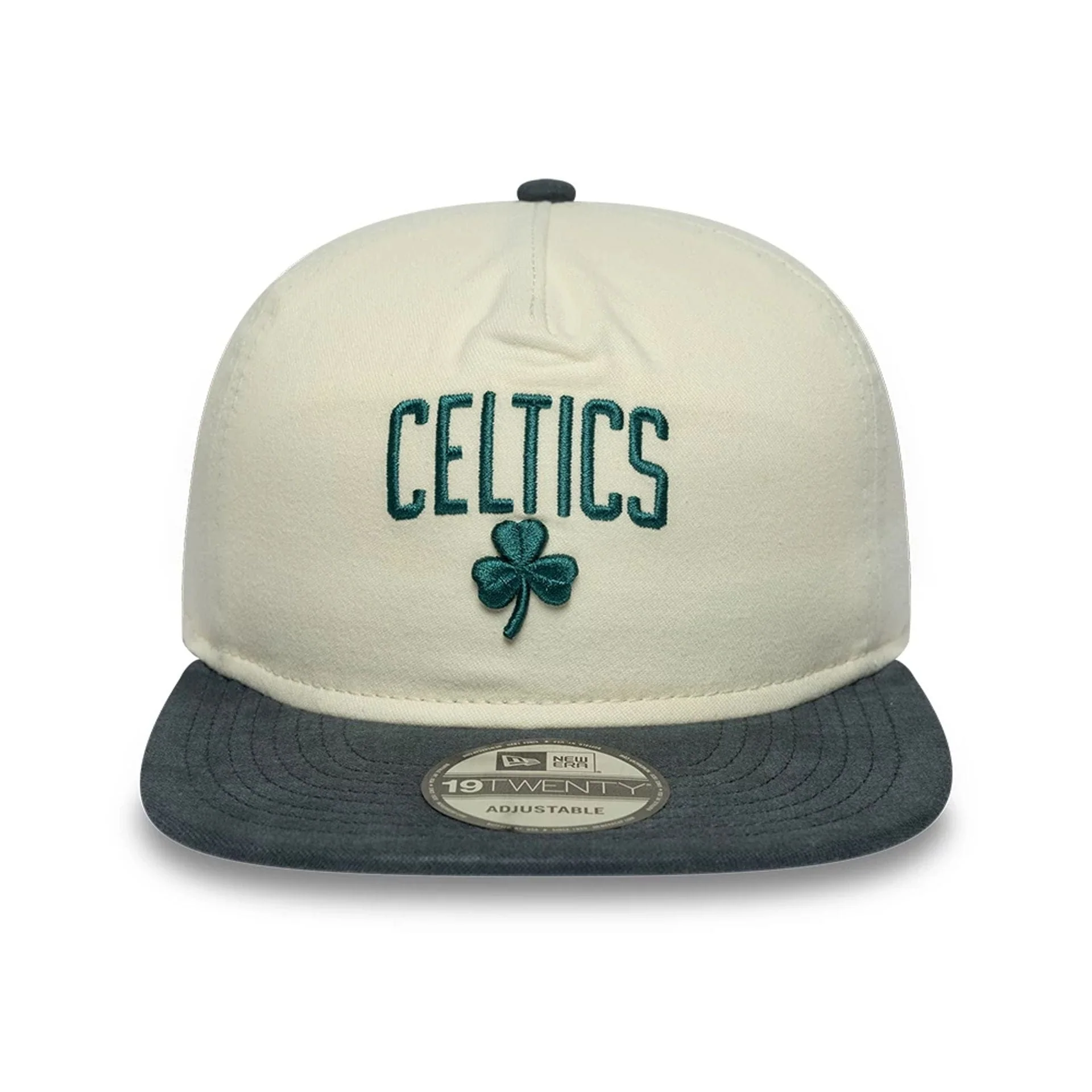 Boston Celtics NBA Metallic Logo Cream 19TWENTY Adjustable Cap - Image 3