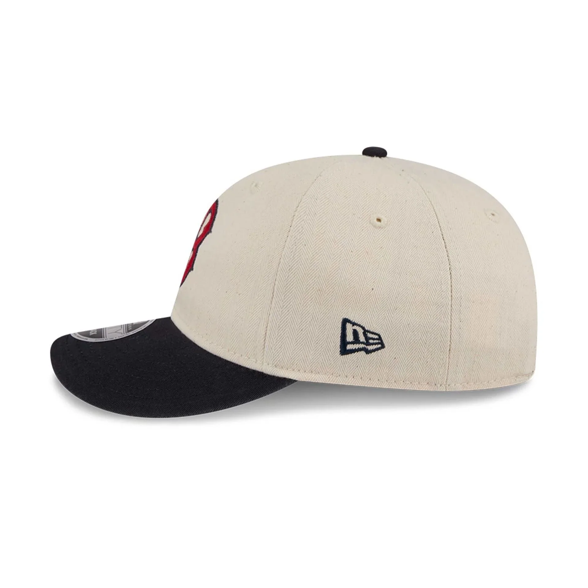 Boston Red Sox MLB Americana Herringbone White Retro Crown 9FIFTY Adjustable Cap - Image 7