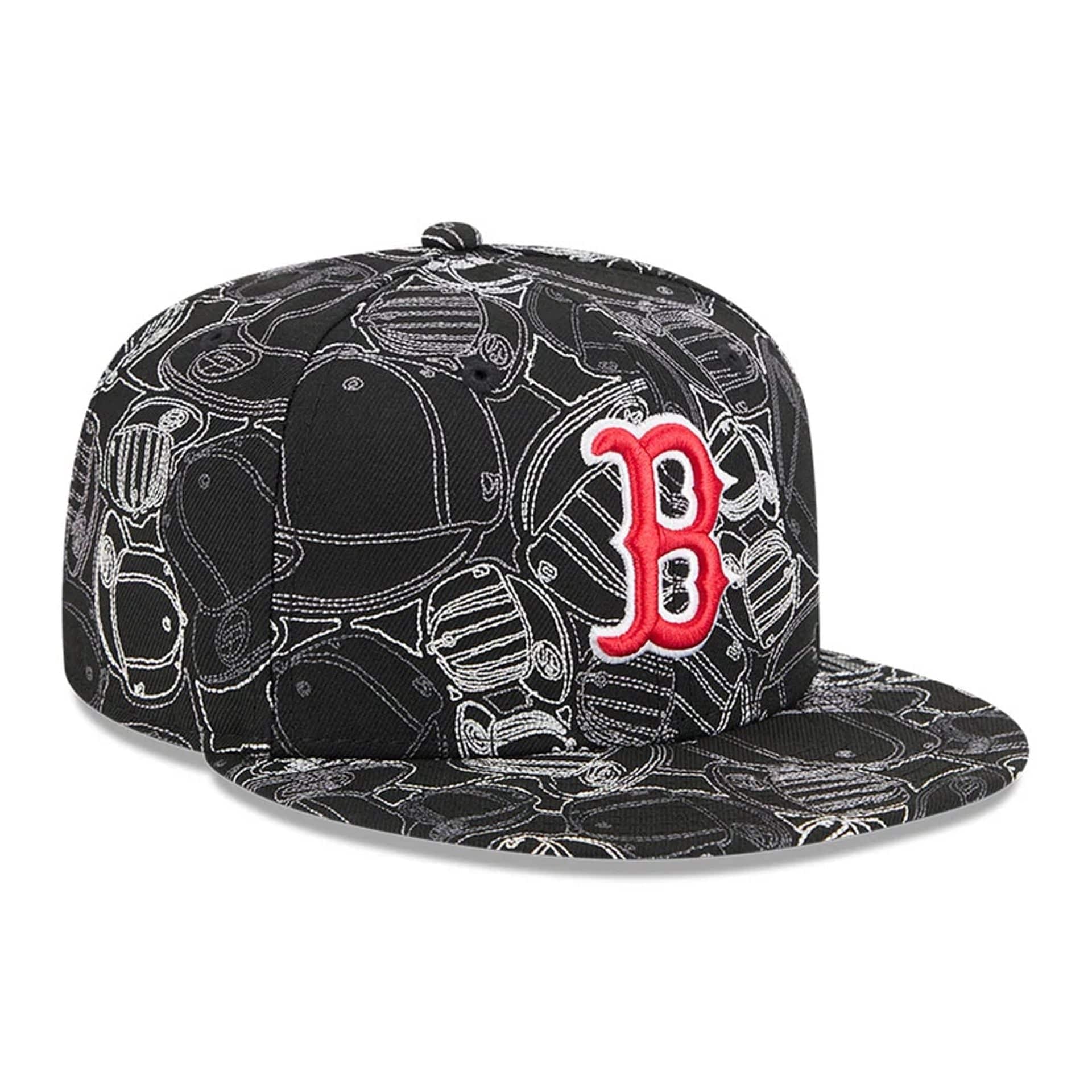 Boston Red Sox MLB Cap Scramble Black 59FIFTY Fitted Cap - Image 4