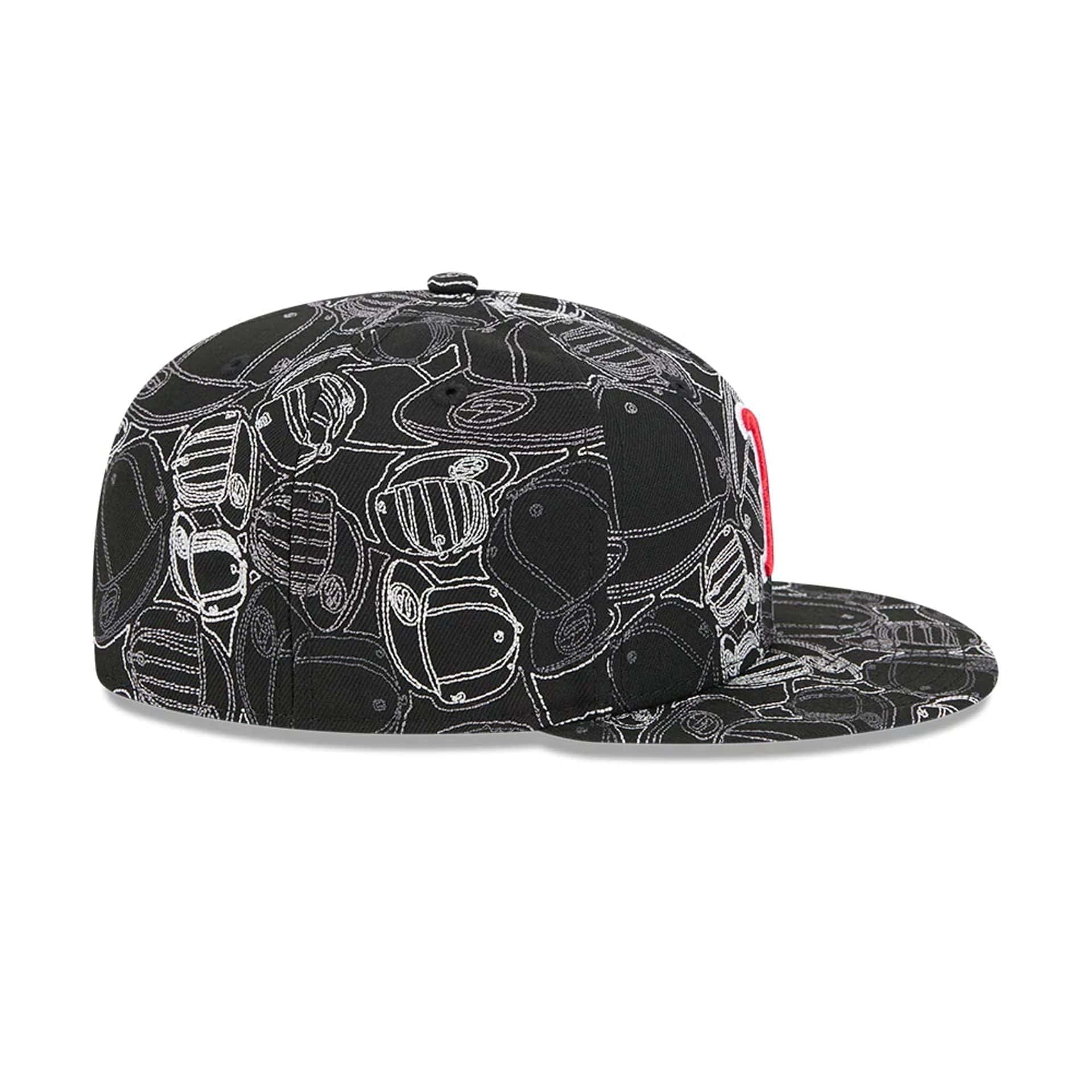 Boston Red Sox MLB Cap Scramble Black 59FIFTY Fitted Cap - Image 7