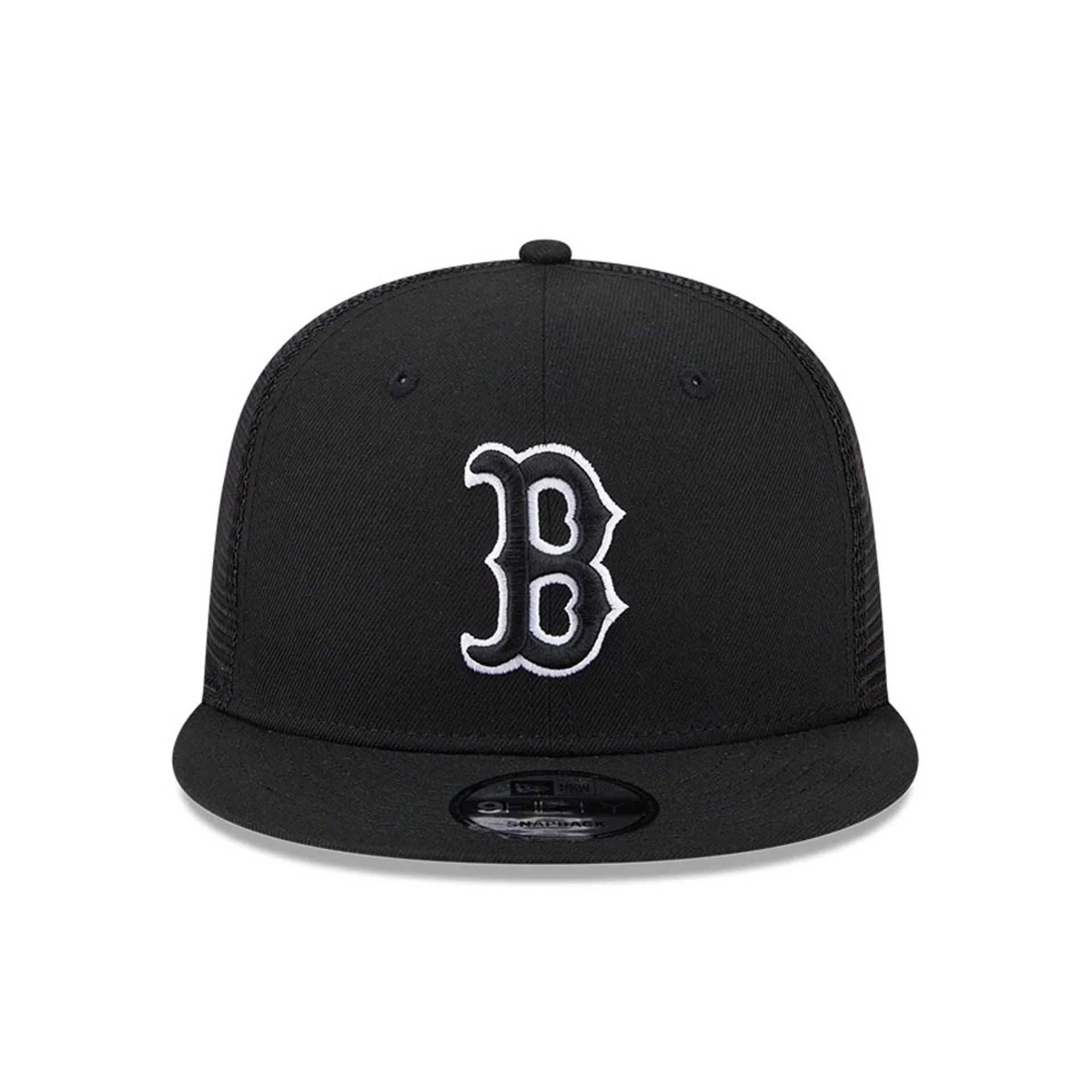 Boston Red Sox MLB Evergreen Black 9FIFTY Trucker Adjustable Cap - Image 3