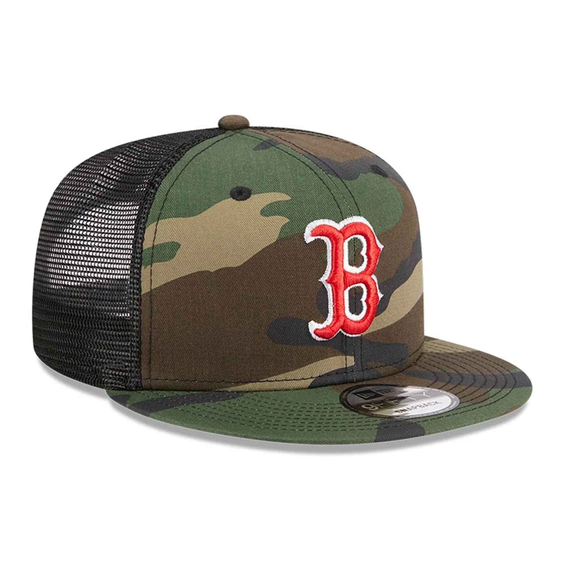 Boston Red Sox MLB Evergreen Camo 9FIFTY Trucker Adjustable Cap - Image 4