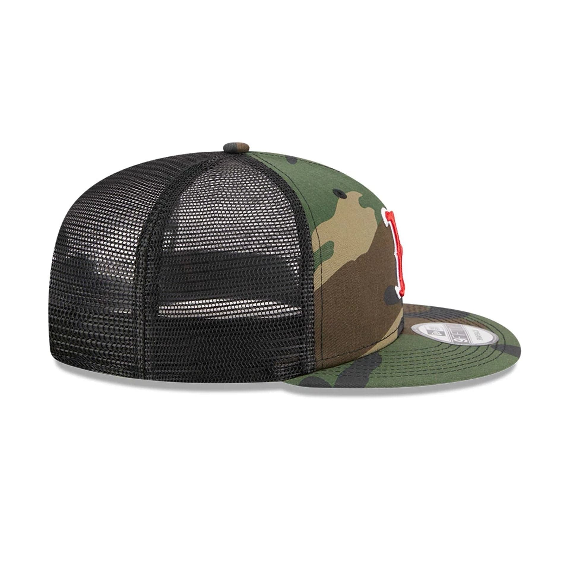 Boston Red Sox MLB Evergreen Camo 9FIFTY Trucker Adjustable Cap - Image 7