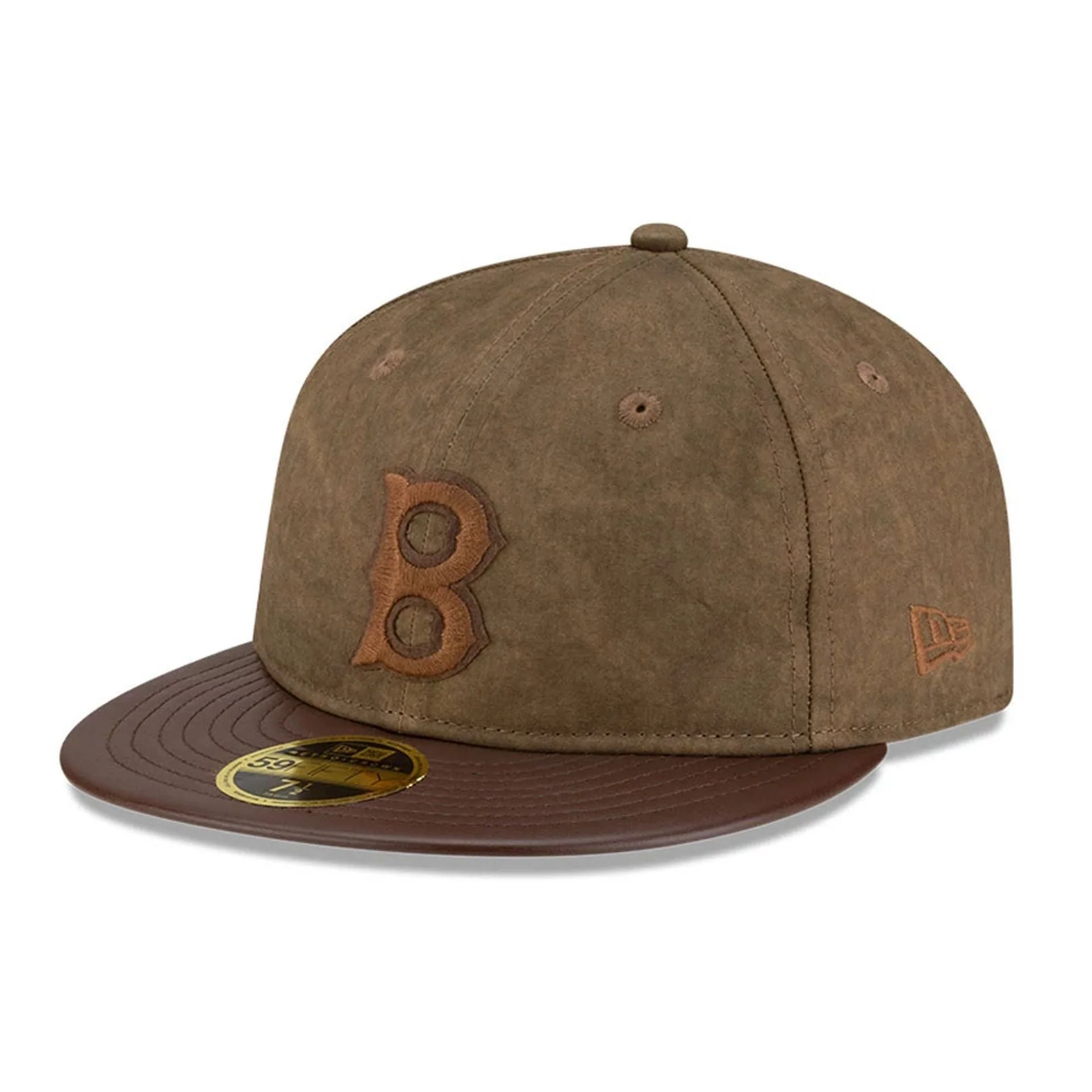 Boston Red Sox MLB Open Brown Retro Crown 59FIFTY Fitted Cap - Image 4