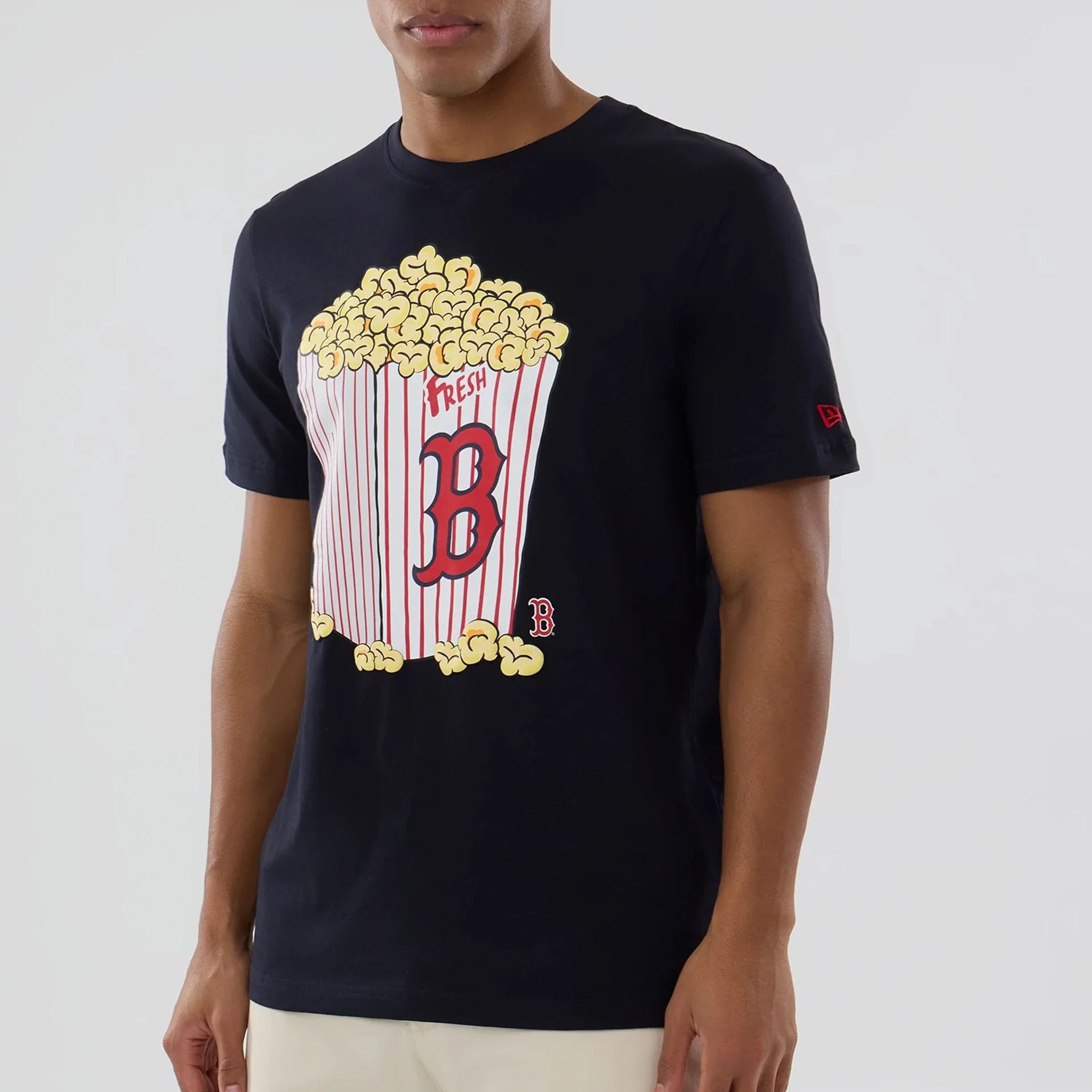 Boston Red Sox MLB Popcorn Navy T-Shirt - Image 3